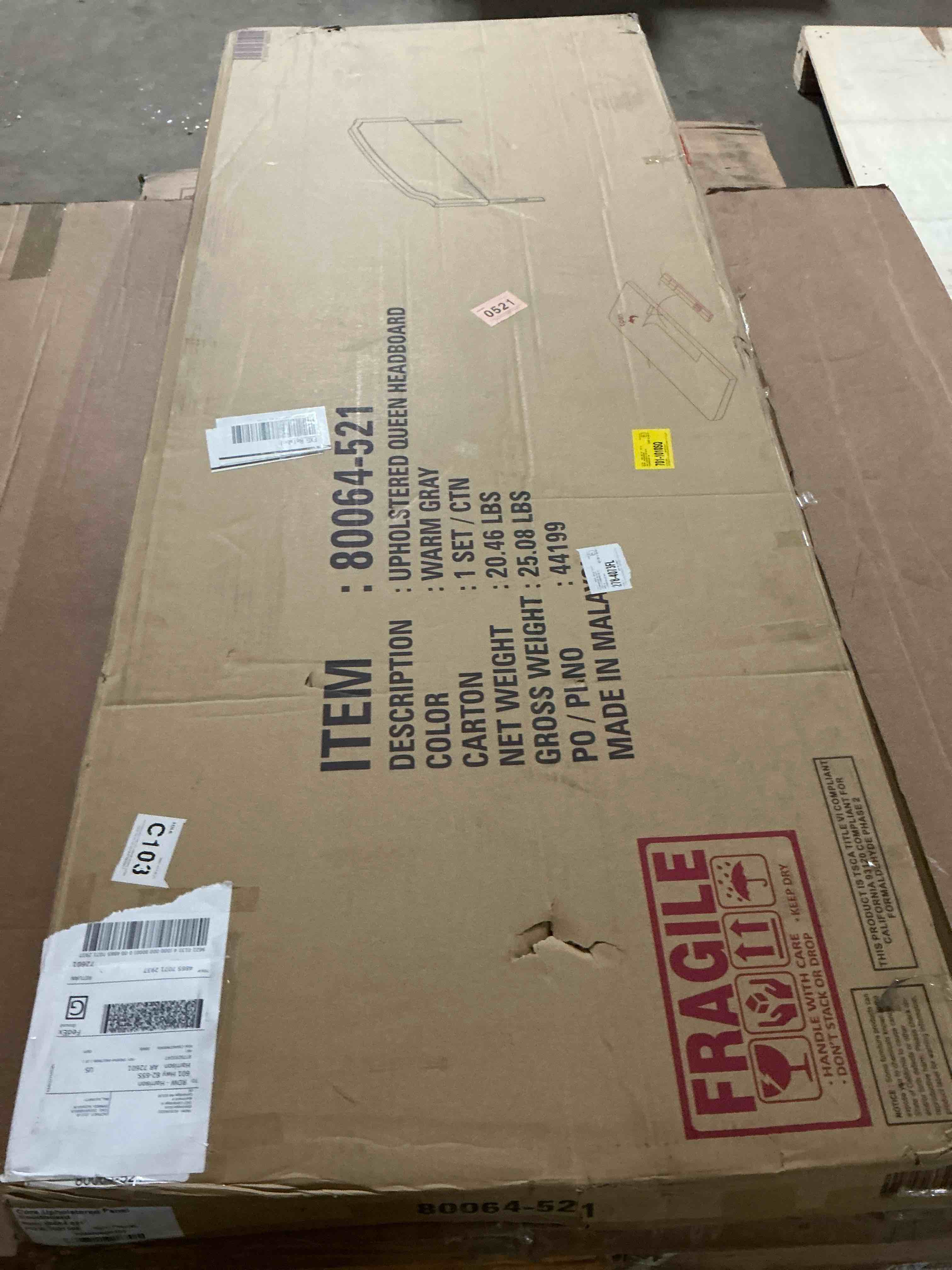 Condition photo showing Good Condition for richards upholstered panel headboard