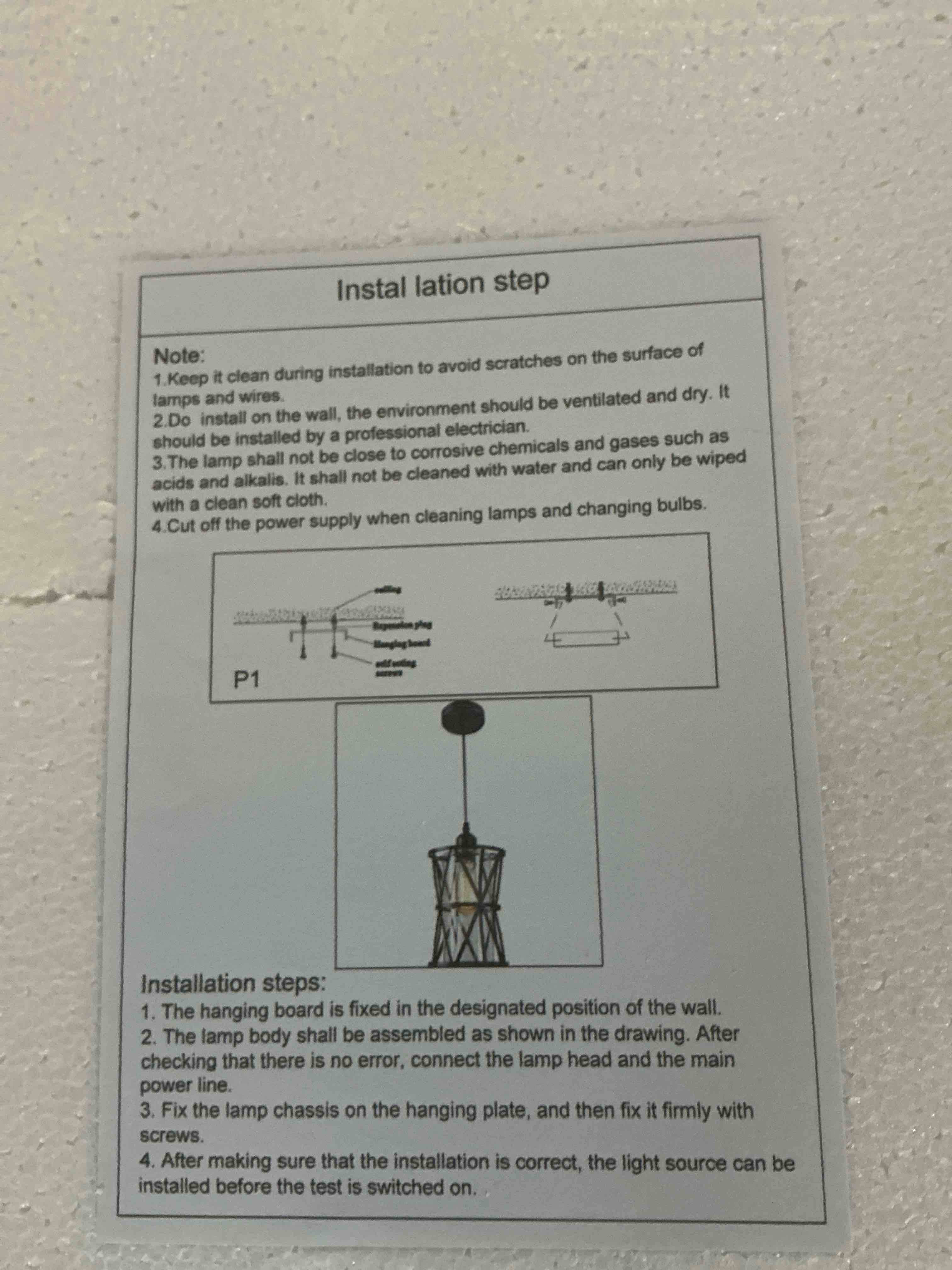 Condition photo showing Good Condition for ceiling light set