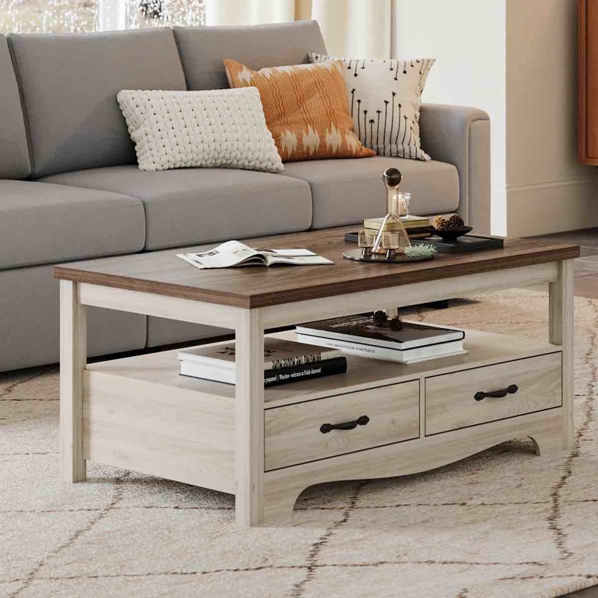 hulett coffee table with storage