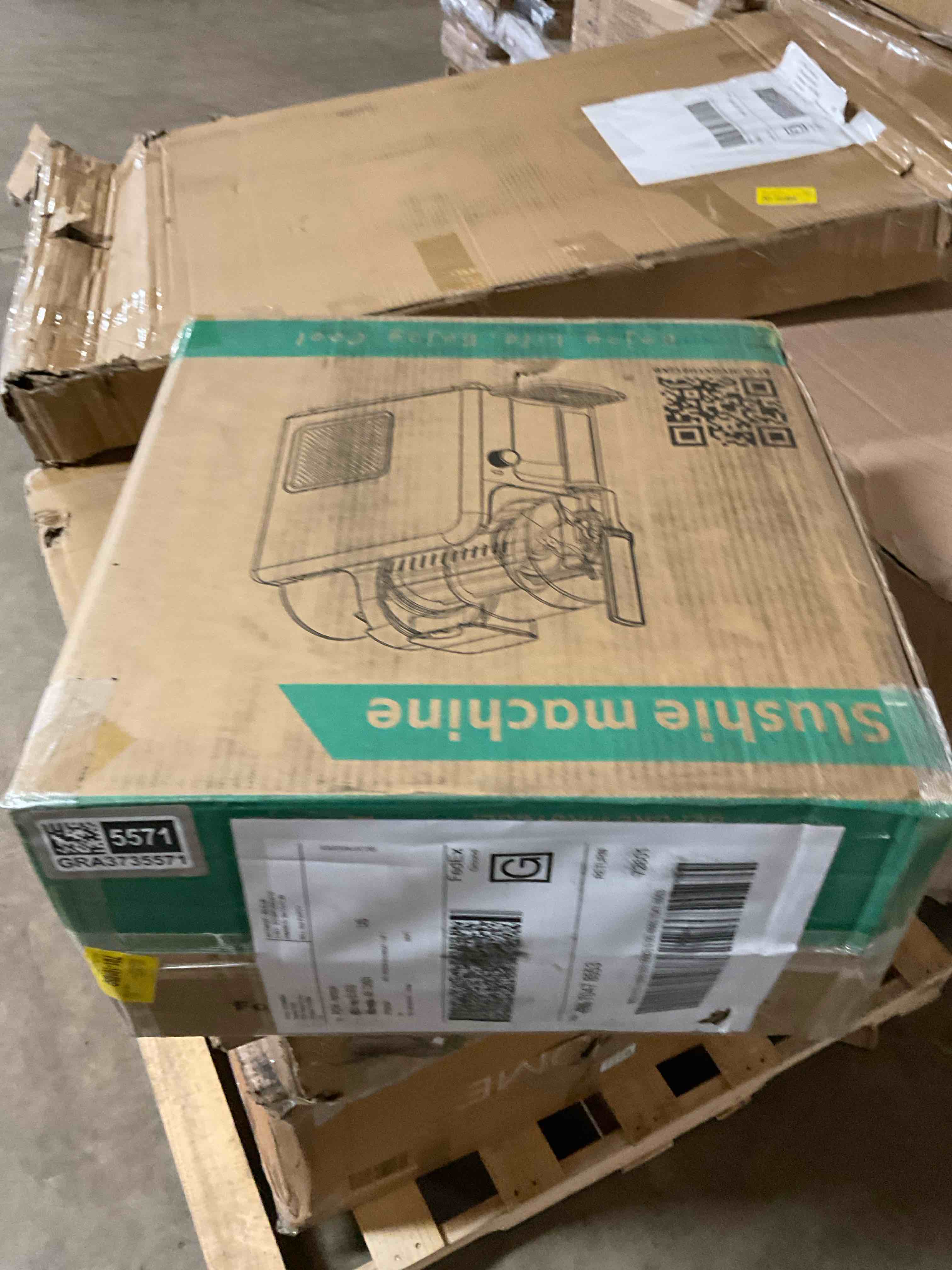Condition photo showing Good Condition for ice cream maker slushie machine for home - 88oz slushy machine maker no ice needed self cleaning, frozen drink machine, 5 preset for soft serve ice cream, slushie, margarita, frappés, milkshake