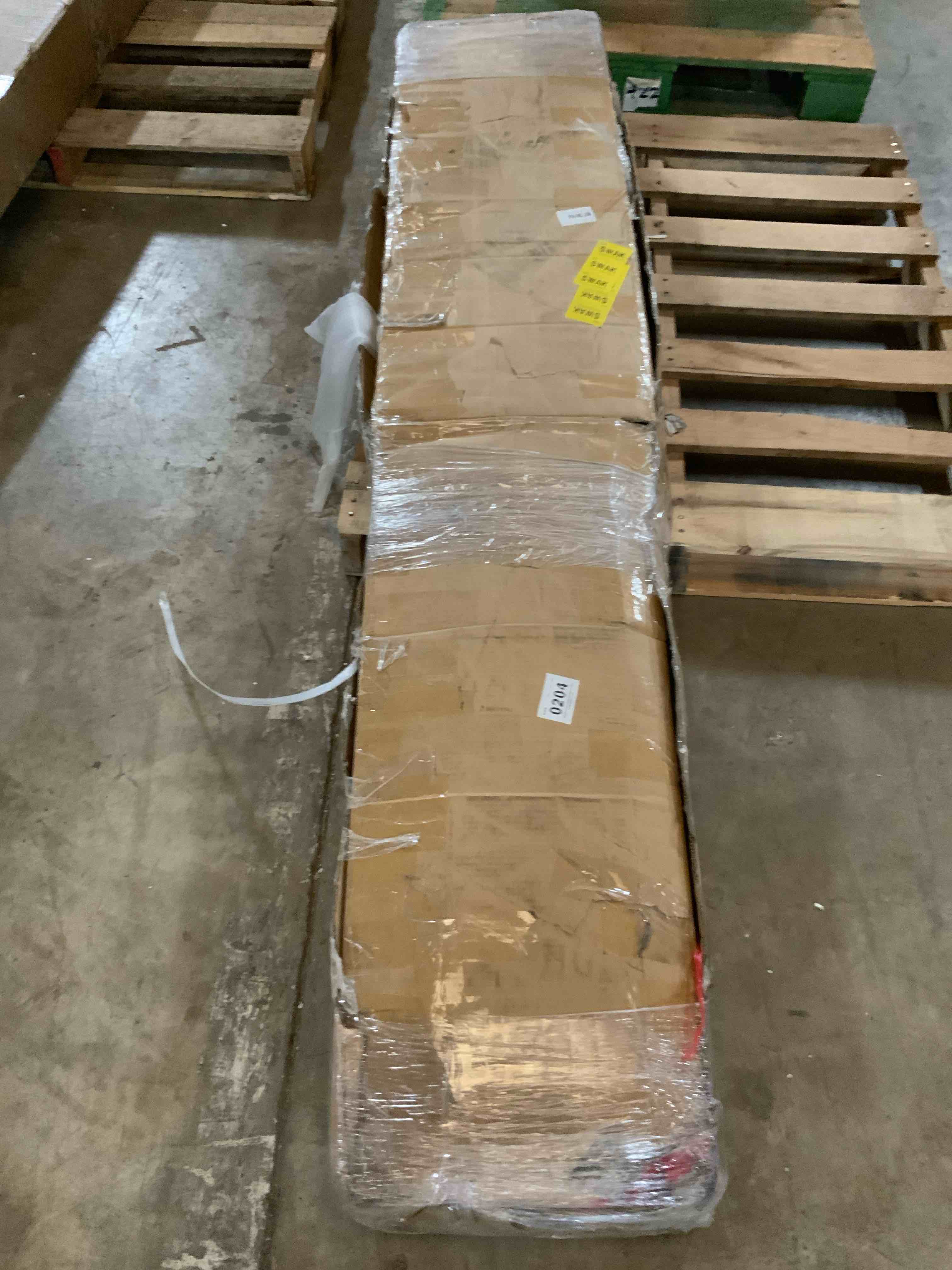 Condition photo showing Good Condition for paneled wood and metal k series diy knotty barn door with installation hardware kit