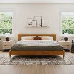 amandaleigh solid wood panel bed