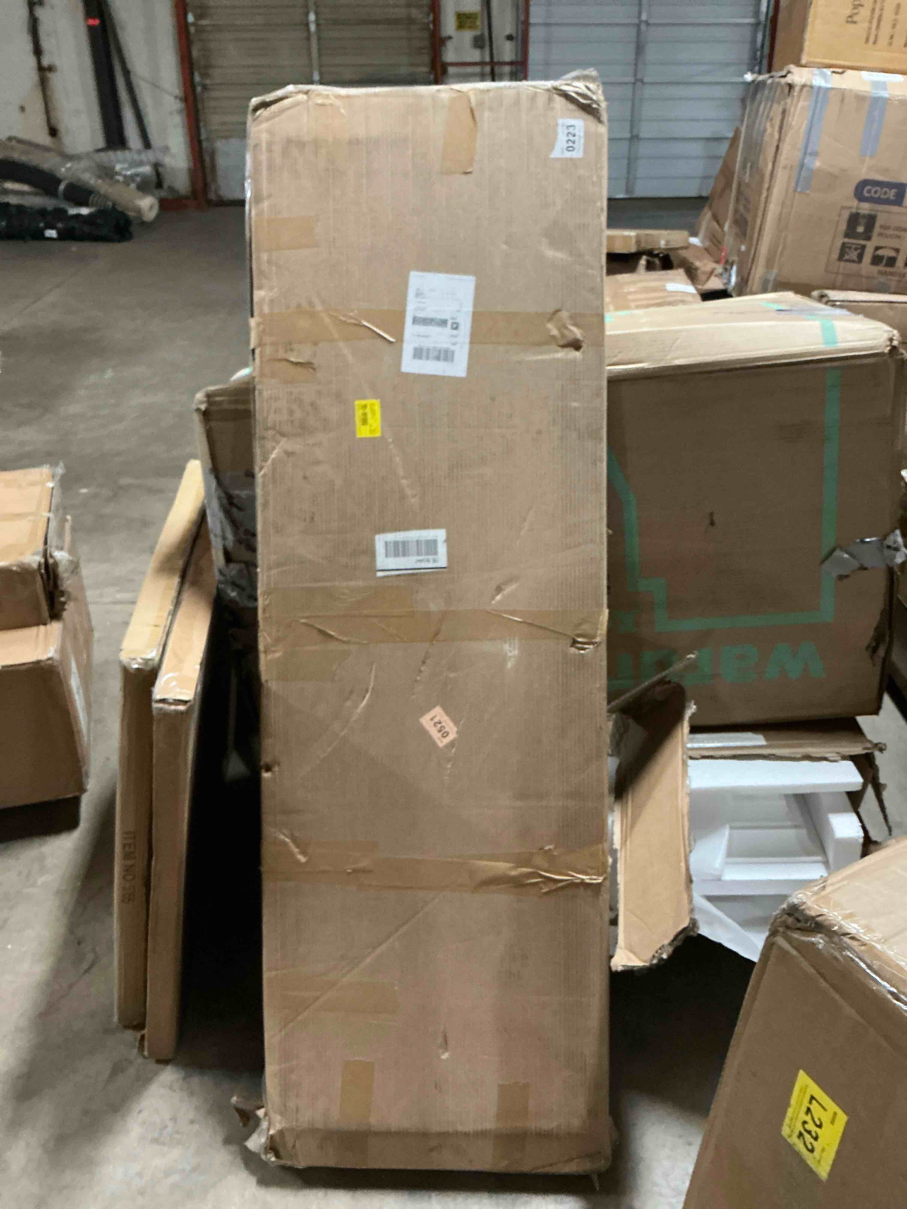 Condition photo showing As Is for (box 2/2 only)scottsdale 6 drawer double dresser, matte black box 2/2