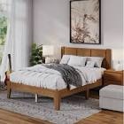 mason queen bed dark walnut