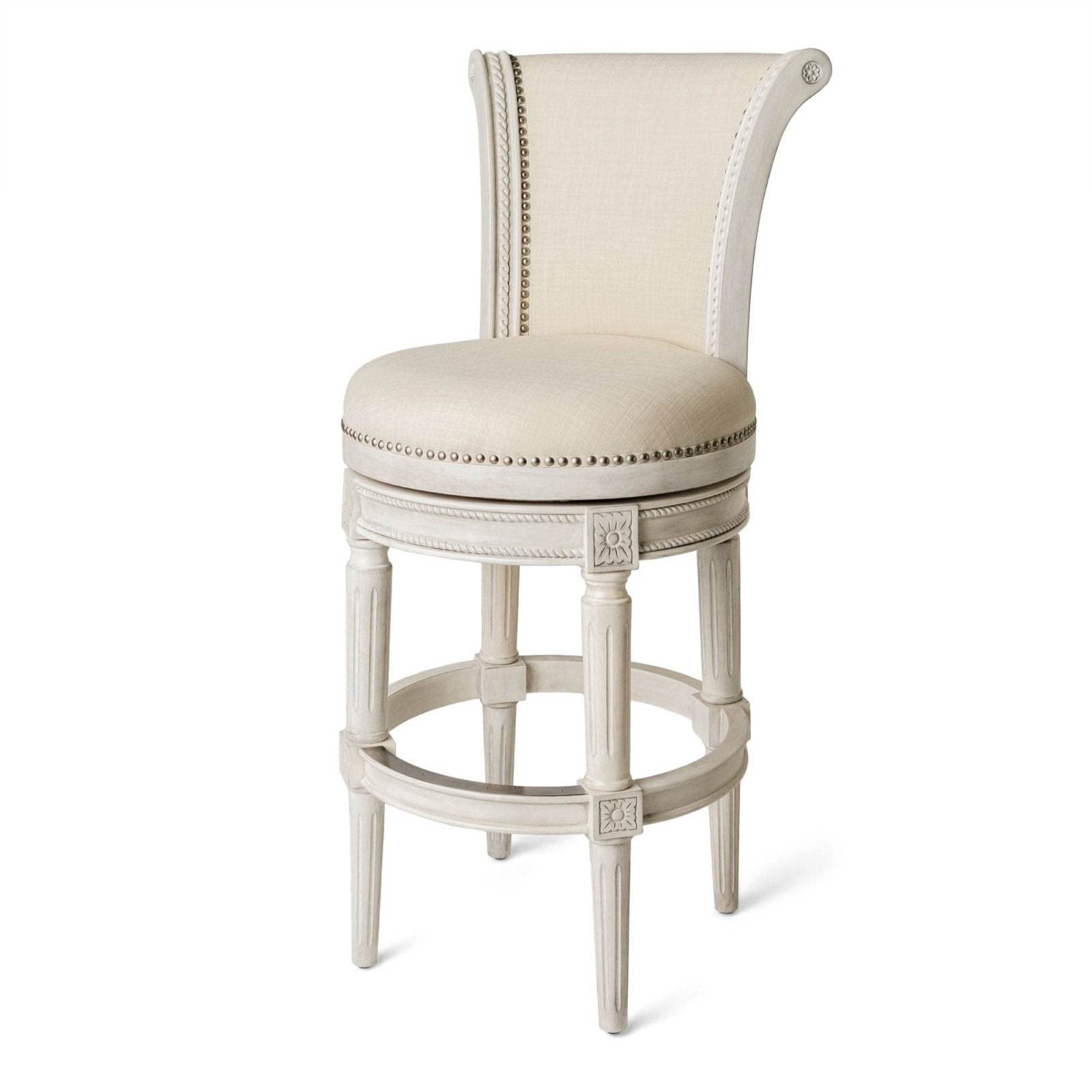 maven lane nd01cream/white chair dining.
