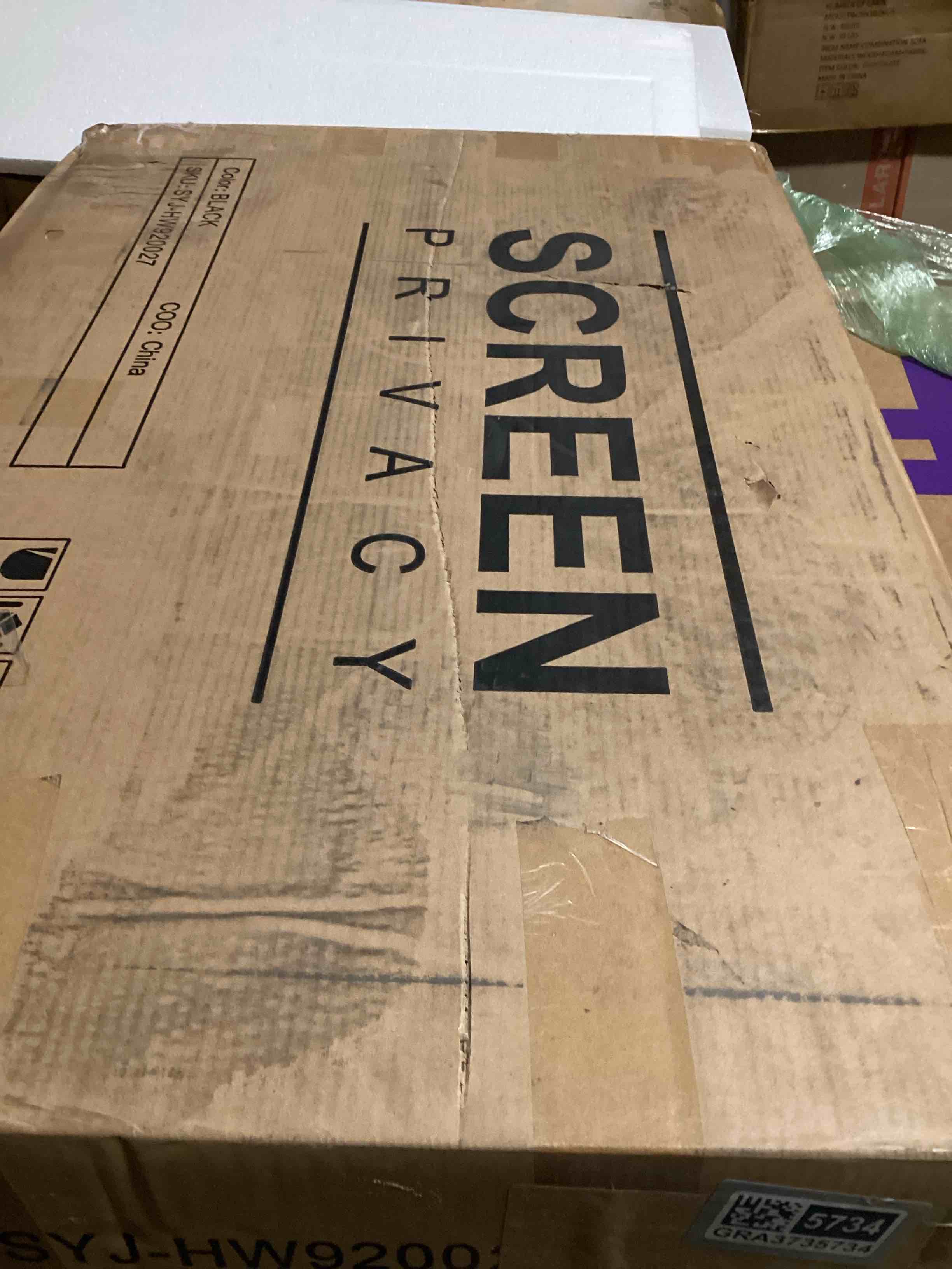 Condition photo showing Good Condition for privacy screen blk syj 