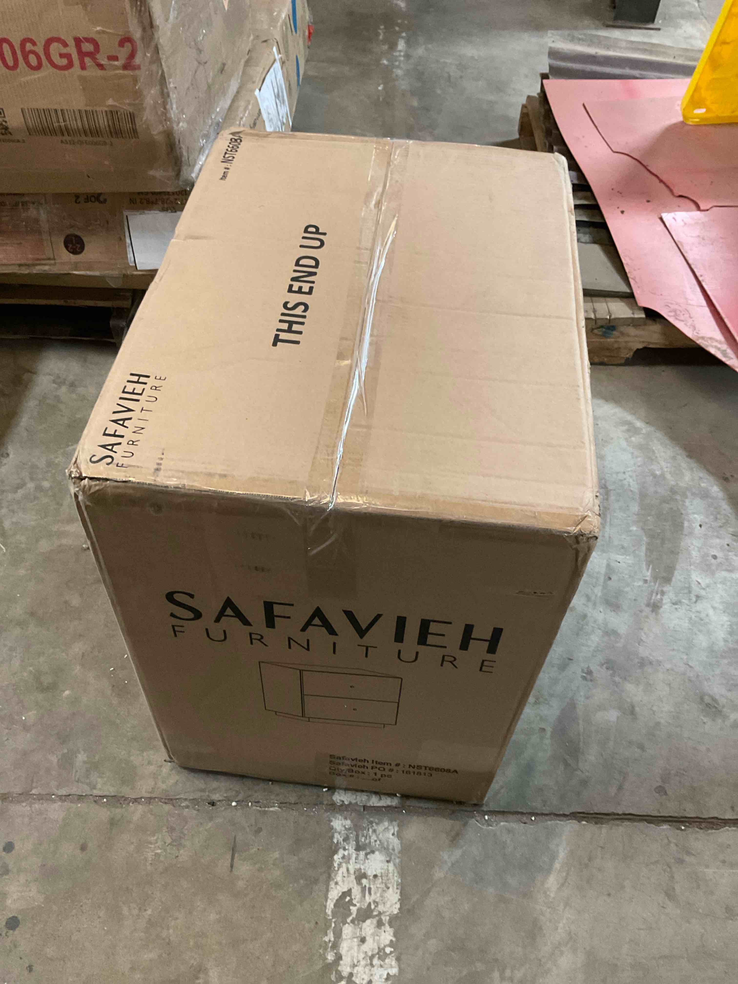 Condition photo showing Good Condition for safavieh modern 2-drawer dresser