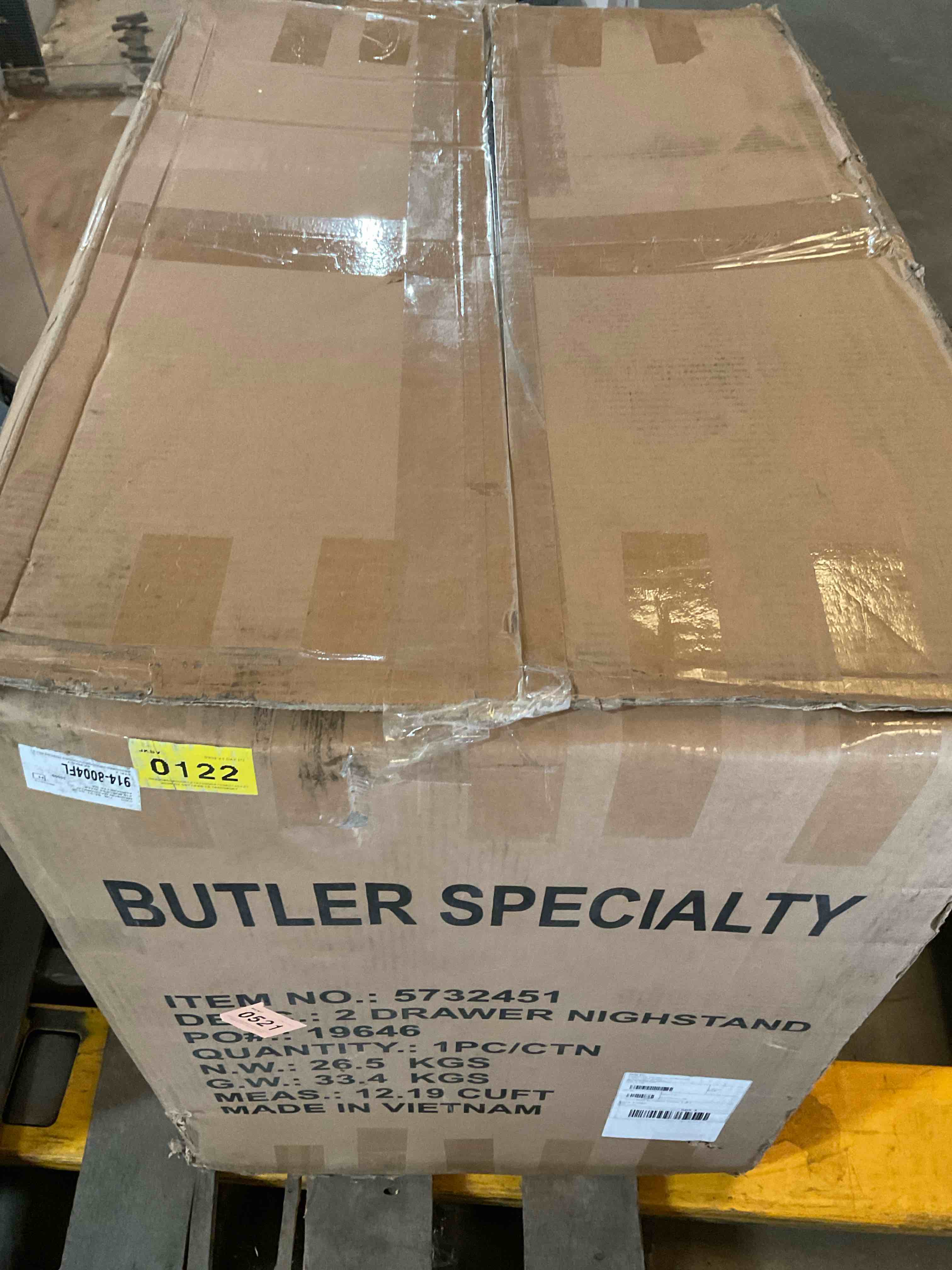 Condition photo showing Good Condition for butler specialty 2-drawer nightstand