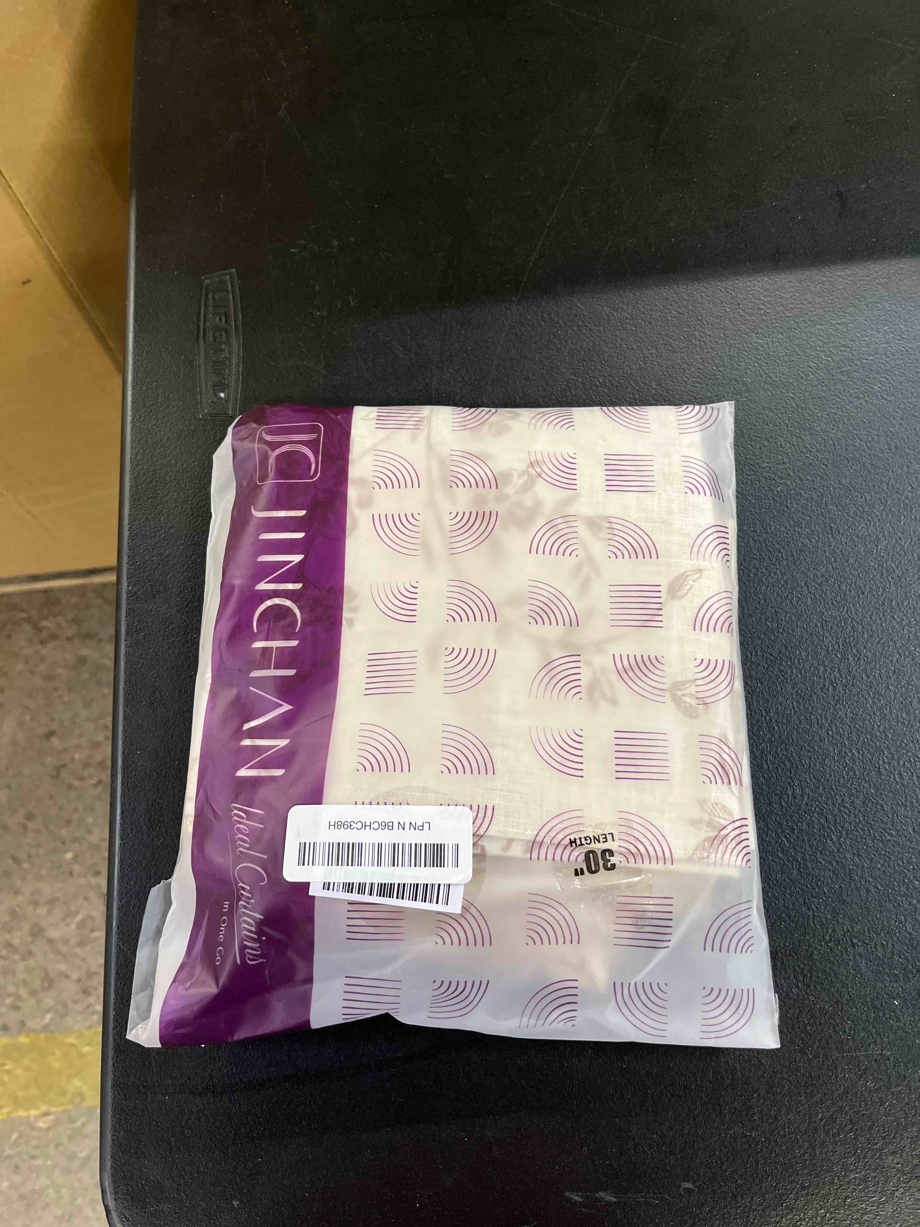 Condition photo showing Good Condition for jinchan floral kitchen curtains 30 inch linen tier curtains farmhouse cafe half window drapes over sink light filtering taupe on beige for living room laundry rv rod pocket 2 panels 26"w x 30"l (pack of 2) alisa taupe on linen
