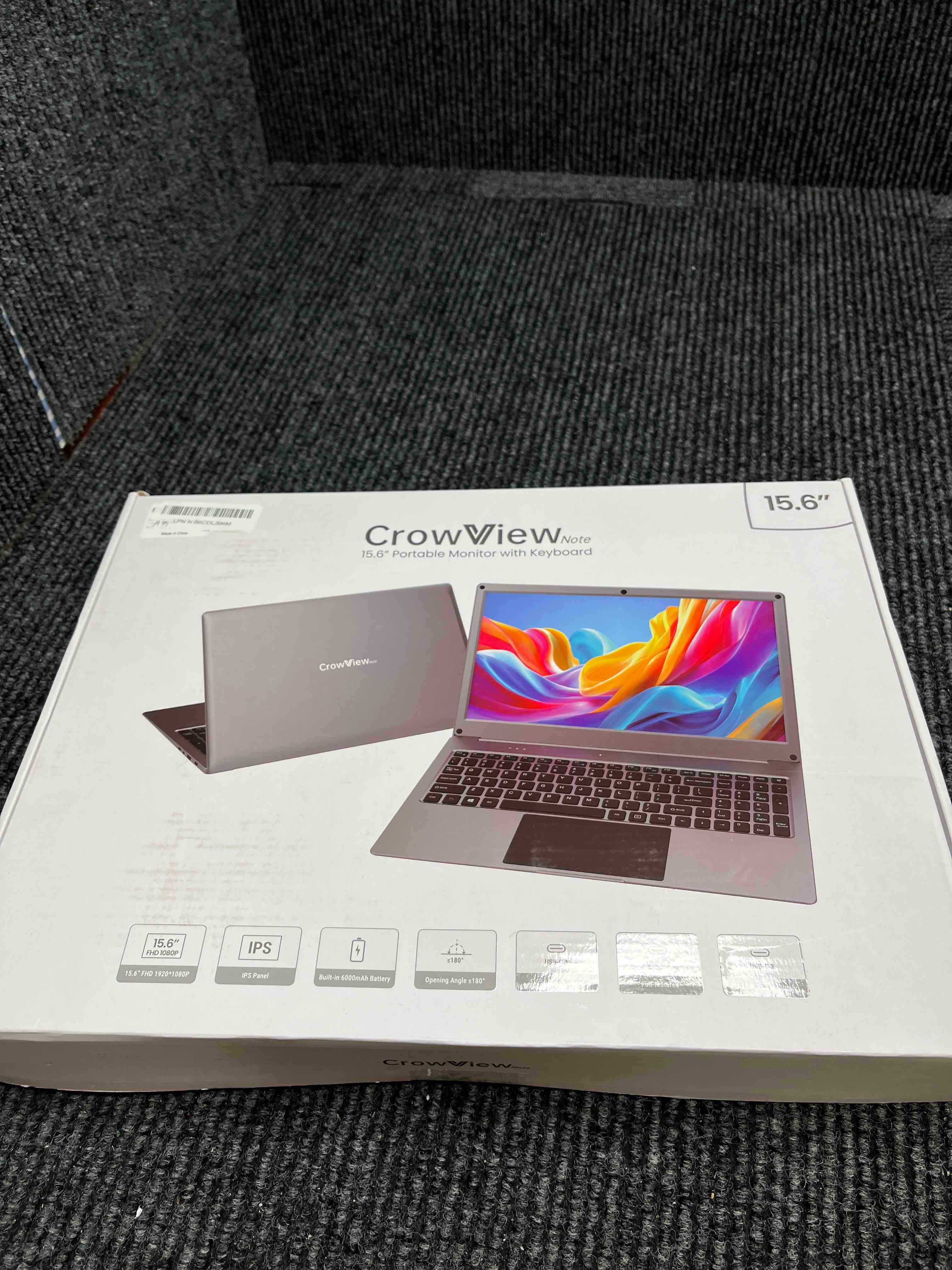 Condition photo showing Good Condition for portable monitor with keyboard, 15.6 inch lapdock display with 6000mah built-in battery,crowview note 1080p fhd usb c monitors compatible with rpi5, pc, phone, mac, game console 15.6" lapdock