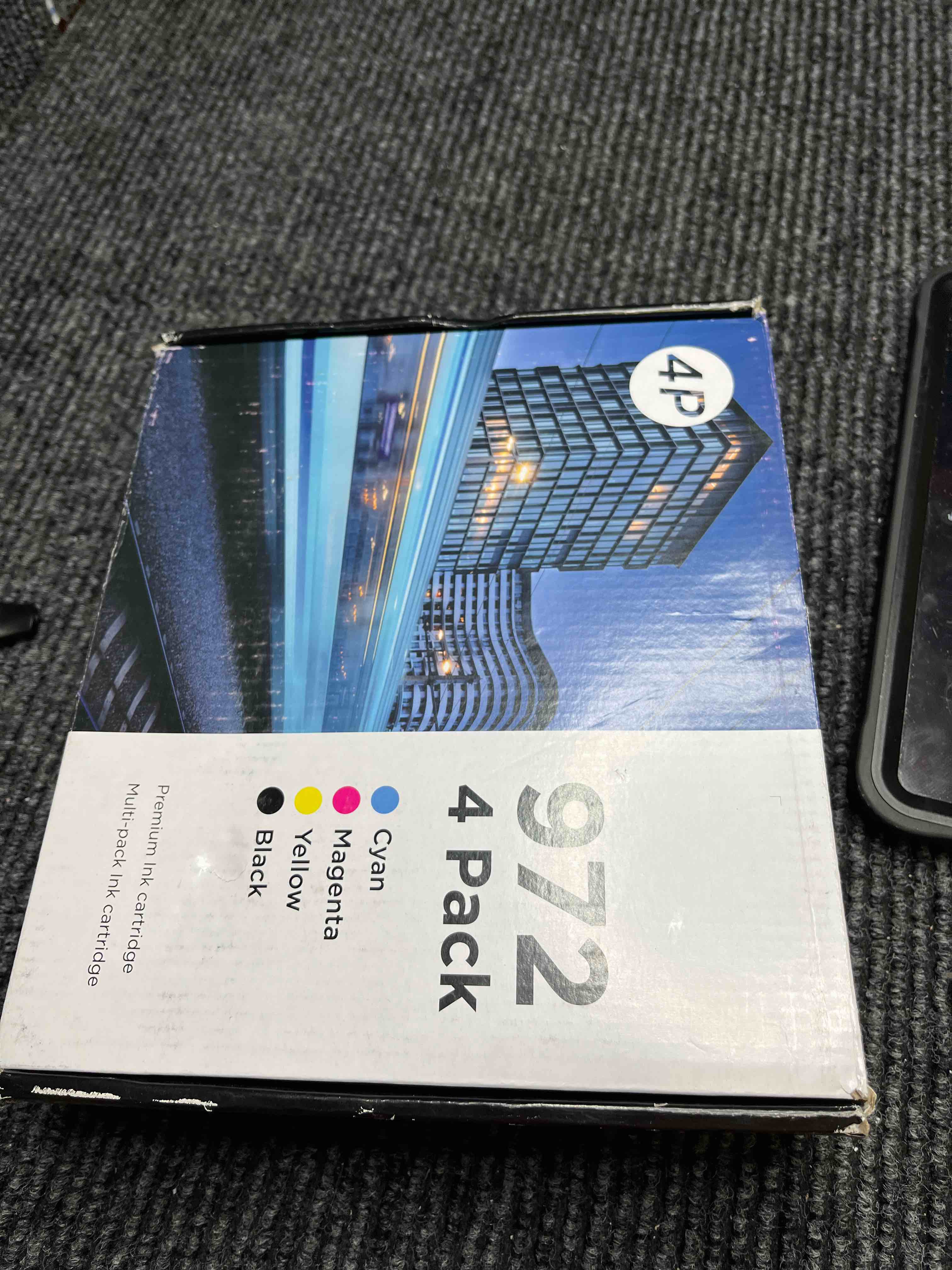 Condition photo showing Good Condition for 972x ink cartridges compatible replacement for hp 972x 972a ink to work for color pagewide pro mfp 477dw ink cartridges 477dn 577dw 452dw 452dn 577z 552dw p55250dw printer (4 pack, b/c/m/y)