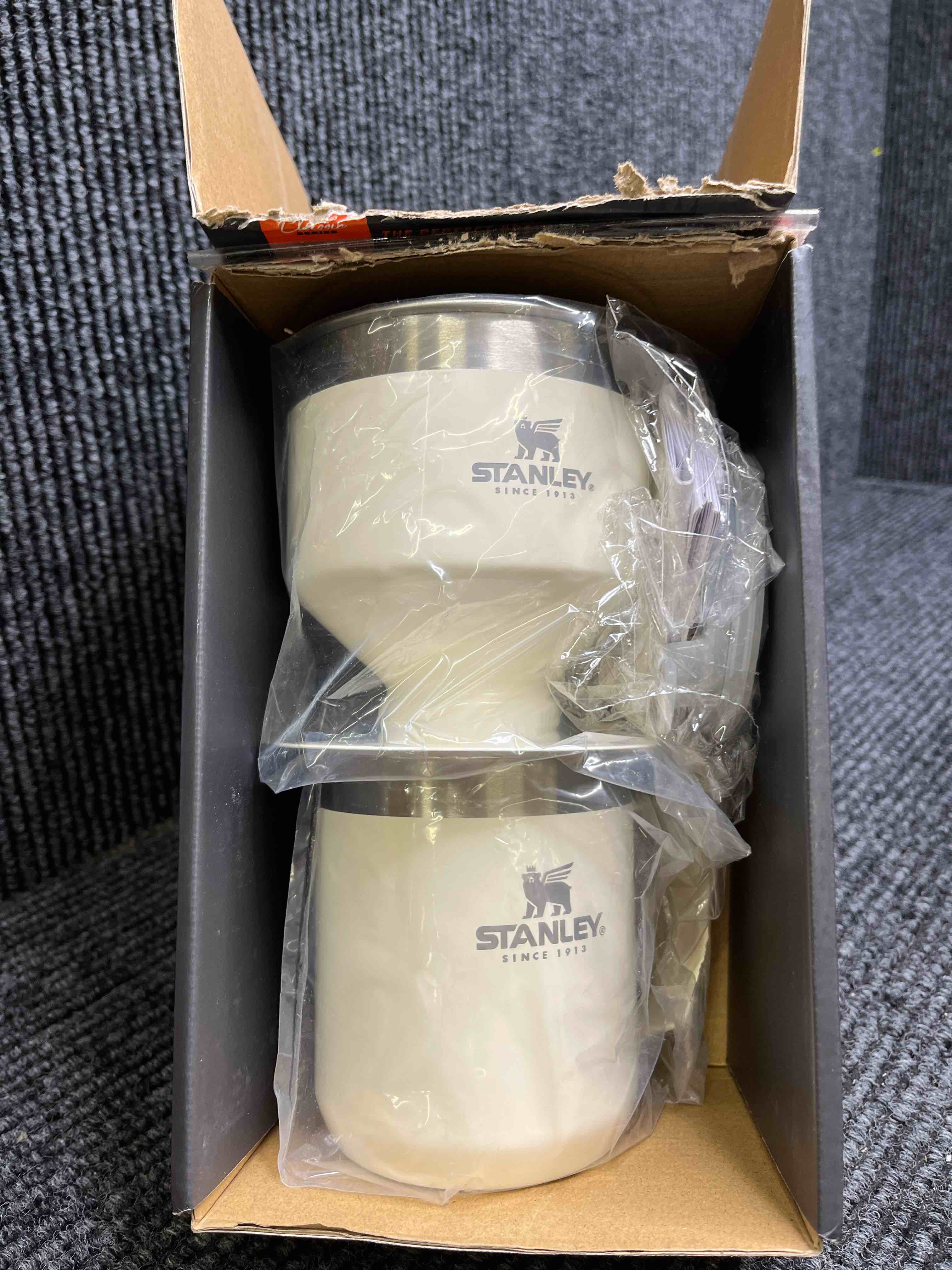 Condition photo showing Good Condition for stanley perfect brew pour over set | 12 oz camp mug with lid included | drip coffee maker with reusable filter | insulated stainless steel | bpa-free | cream gloss cream gloss 12 oz