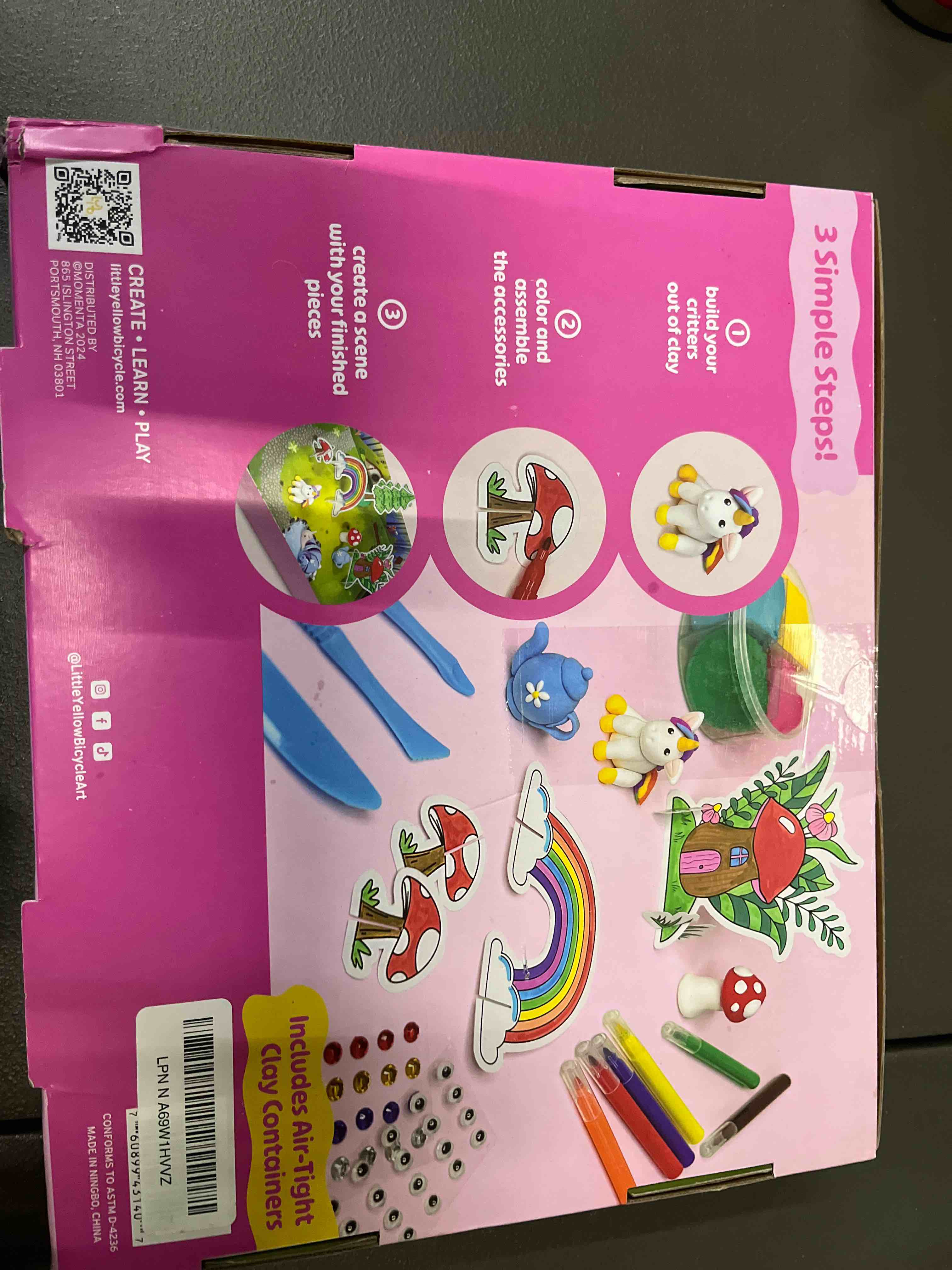 Condition photo showing Good Condition for Little Yellow Bicycle: Clay & Play: Fairy Tale Friends Craft Kit - 95pcs, DIY All-in-1 Sensory Set,