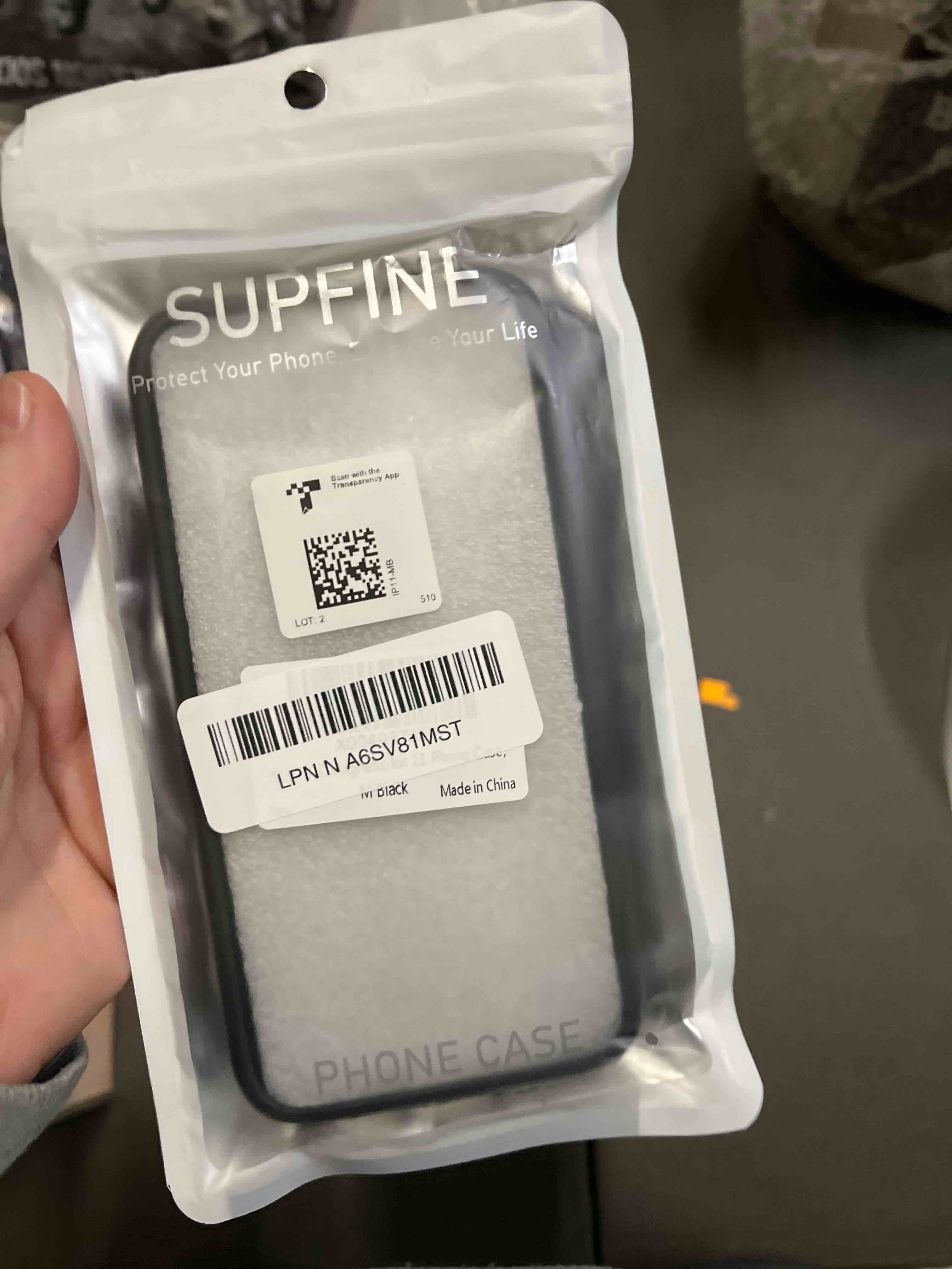 Condition photo showing Good Condition for SUPFINE Magnetic for iPhone 11 Phone Case(Compatible with MagSafe)(Military Grade Drop Protection) Translucent Matte Shockproof Phone Cover,Black Black iPhone 11