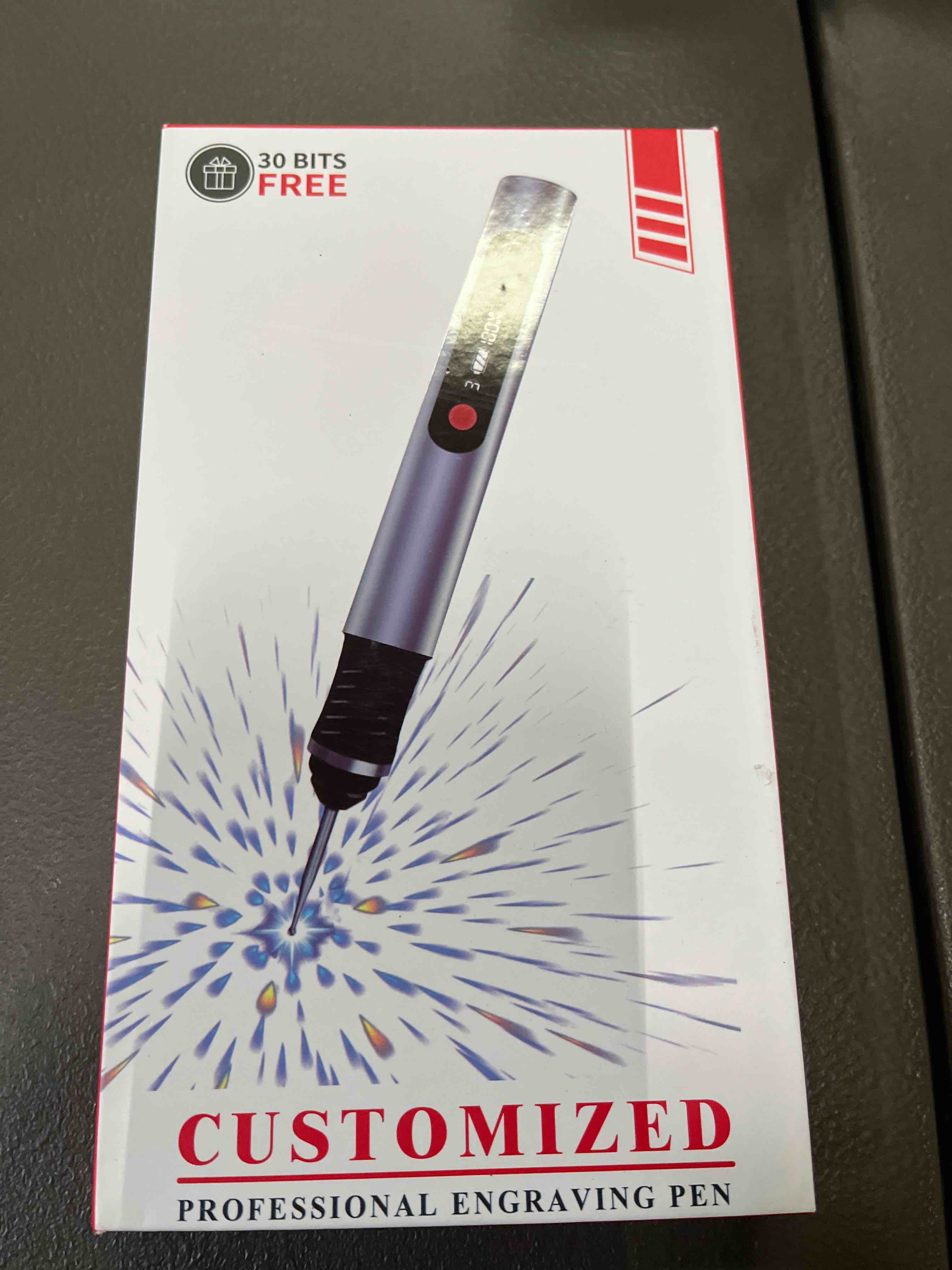 Condition photo showing Good Condition for Engraving Pen, Ultimate Cordless Engraving Pen for Artists & DIYers - Engrave 60+ Surfaces - Beginner Friendly- 30 Bits & Mastery Guide (Grey)
