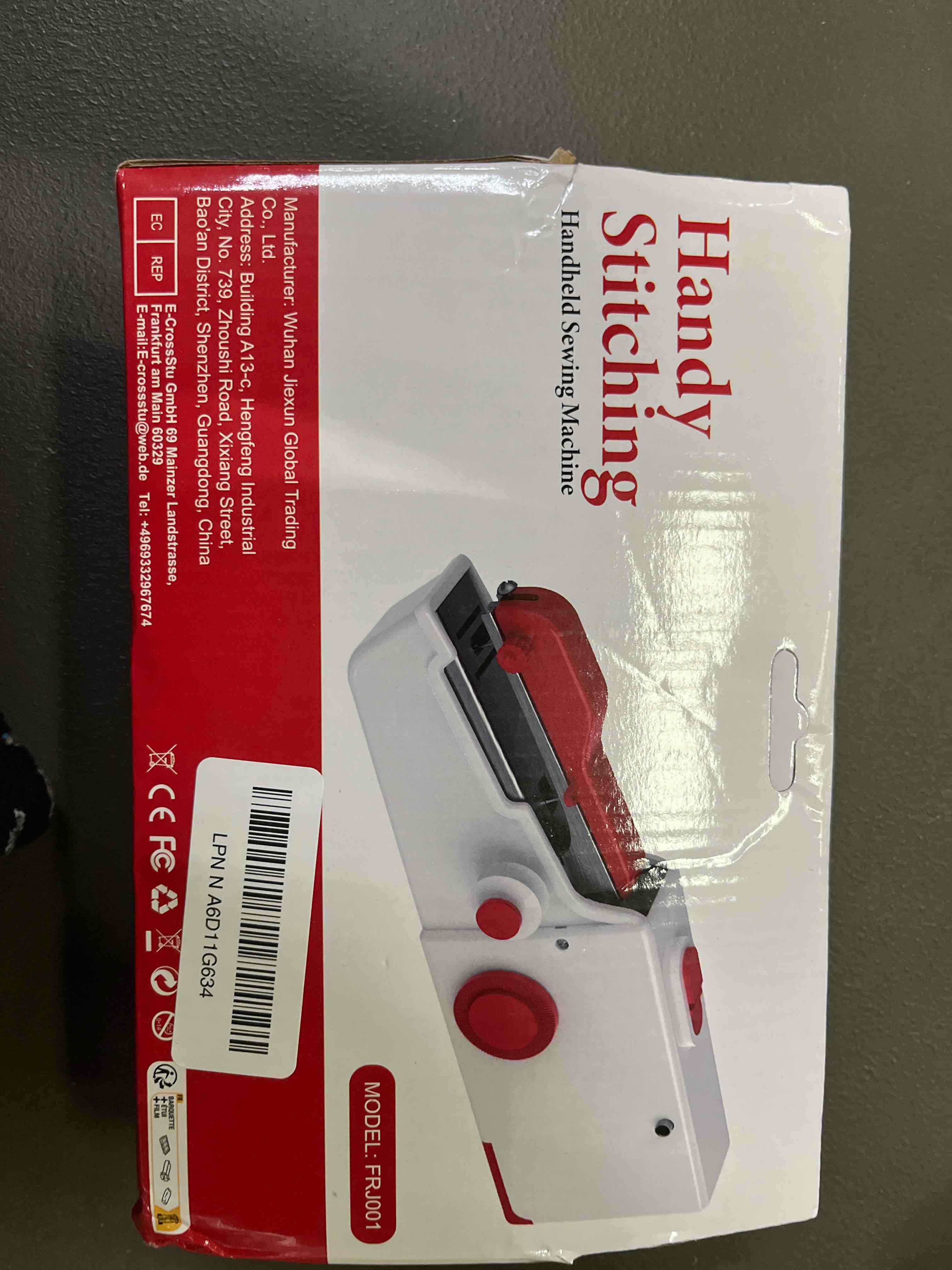 Condition photo showing Good Condition for Handheld Sewing Machine, Mini Portable Electric Quick Sew Sewing Machine For Beginners Adults, Easy To Use Suitable for Sewing Fabrics, Clothes, Cutains, Family Travel, DIY Red bright