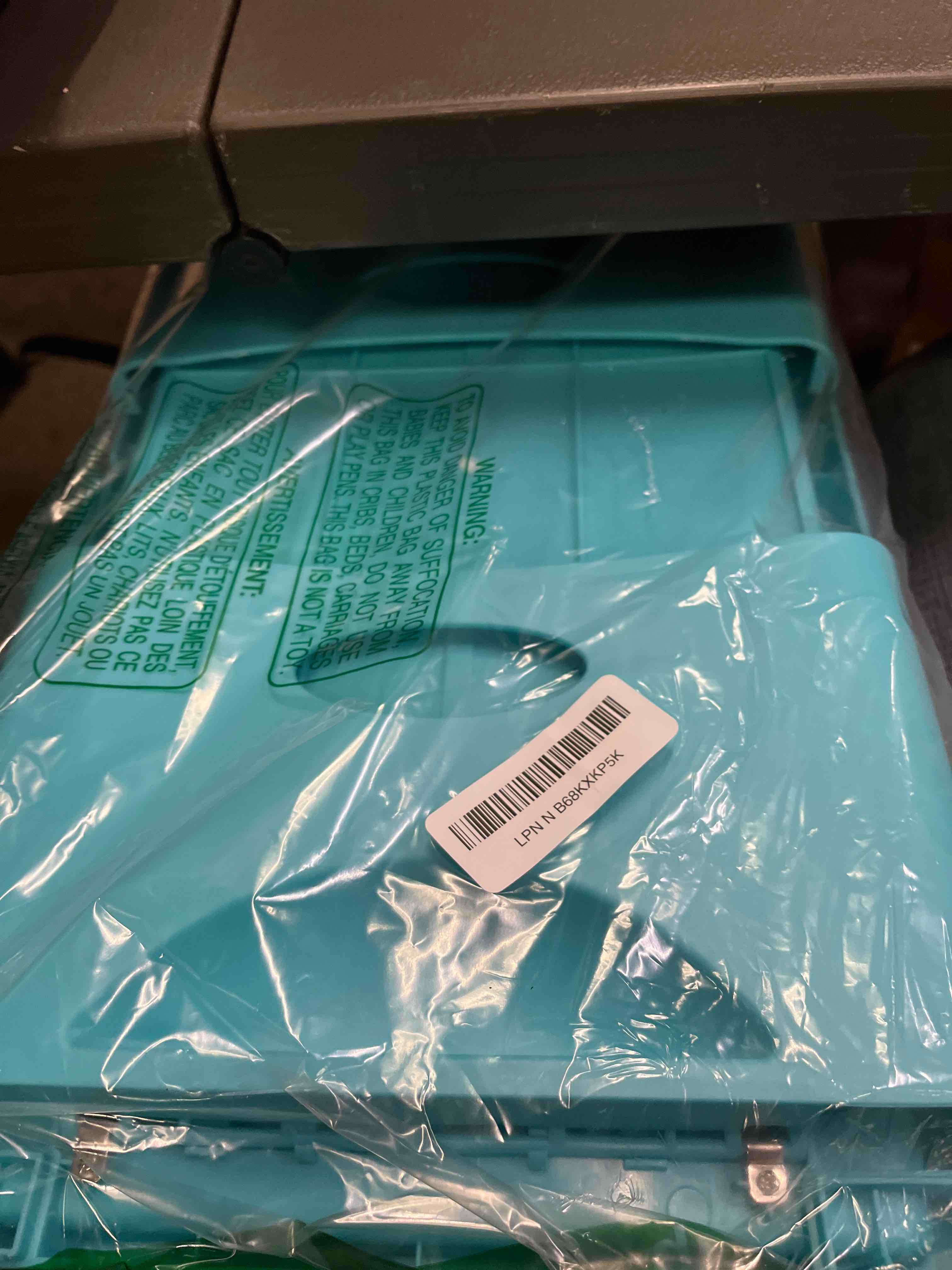 Condition photo showing Good Condition for Loddie Doddie Foldable Lap Desk for Kids & Adults - Teal Blue Portable Plastic Table with Storage Pocket & Trays - Bed Desk, Car Tray & Travel Lap Table