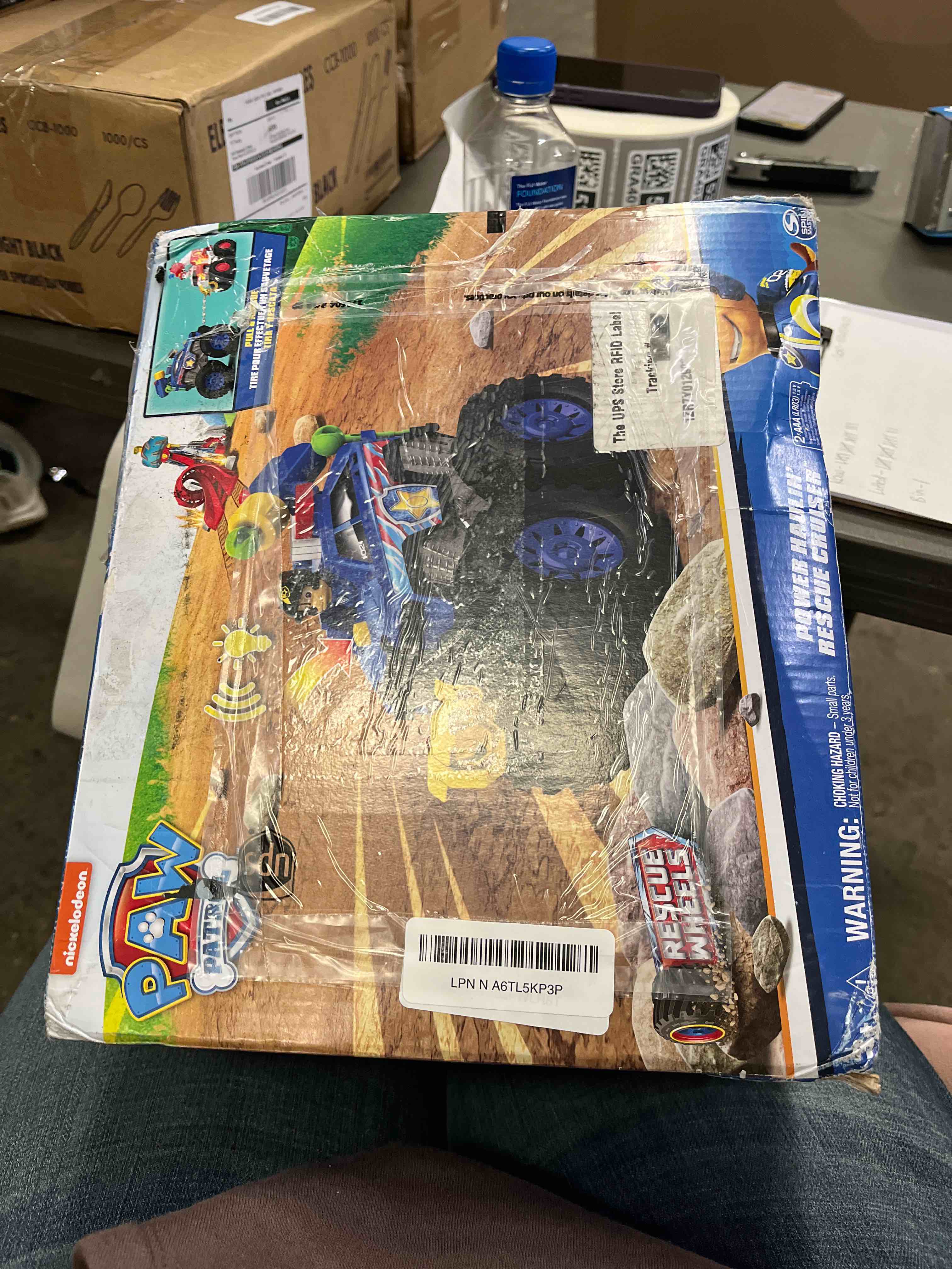 Condition photo showing Good Condition for Paw Patrol: Rescue Wheels Chase’s Power Haulin’ Cruiser, Toy Truck with Launcher, Motorized Winch, Lights & Sounds, Kids Toys for Boys & Girls Ages 3+ Chase Deluxe Vehicle