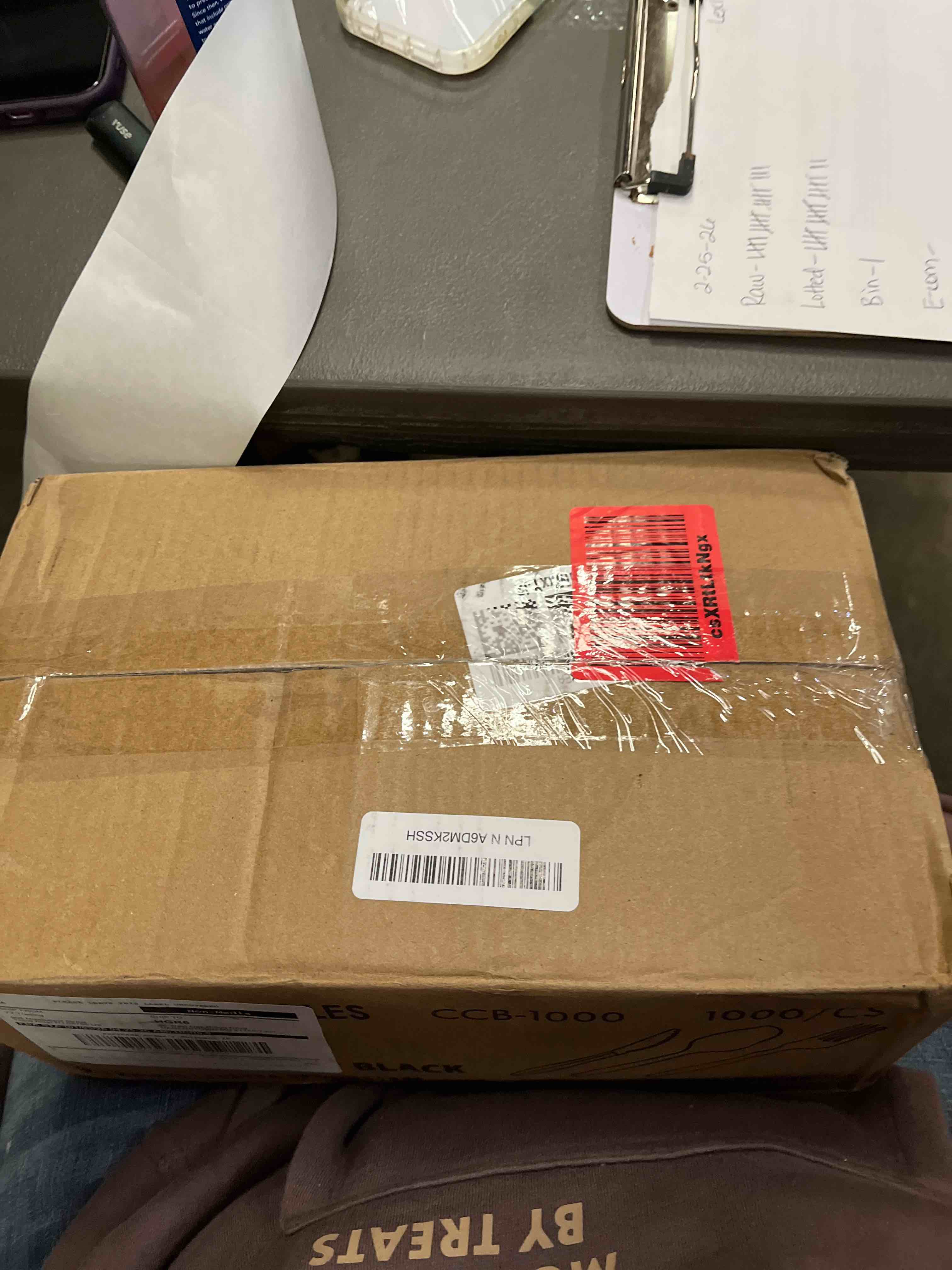 Condition photo showing Good Condition for 1,000 Plastic Disposable Cutlery Bulk Variety Pack Black Medium Weight Includes 334 forks, 333 knives, 333 soup spoons, Disposable Silverware Plastic Cutlery Combo Pack Black