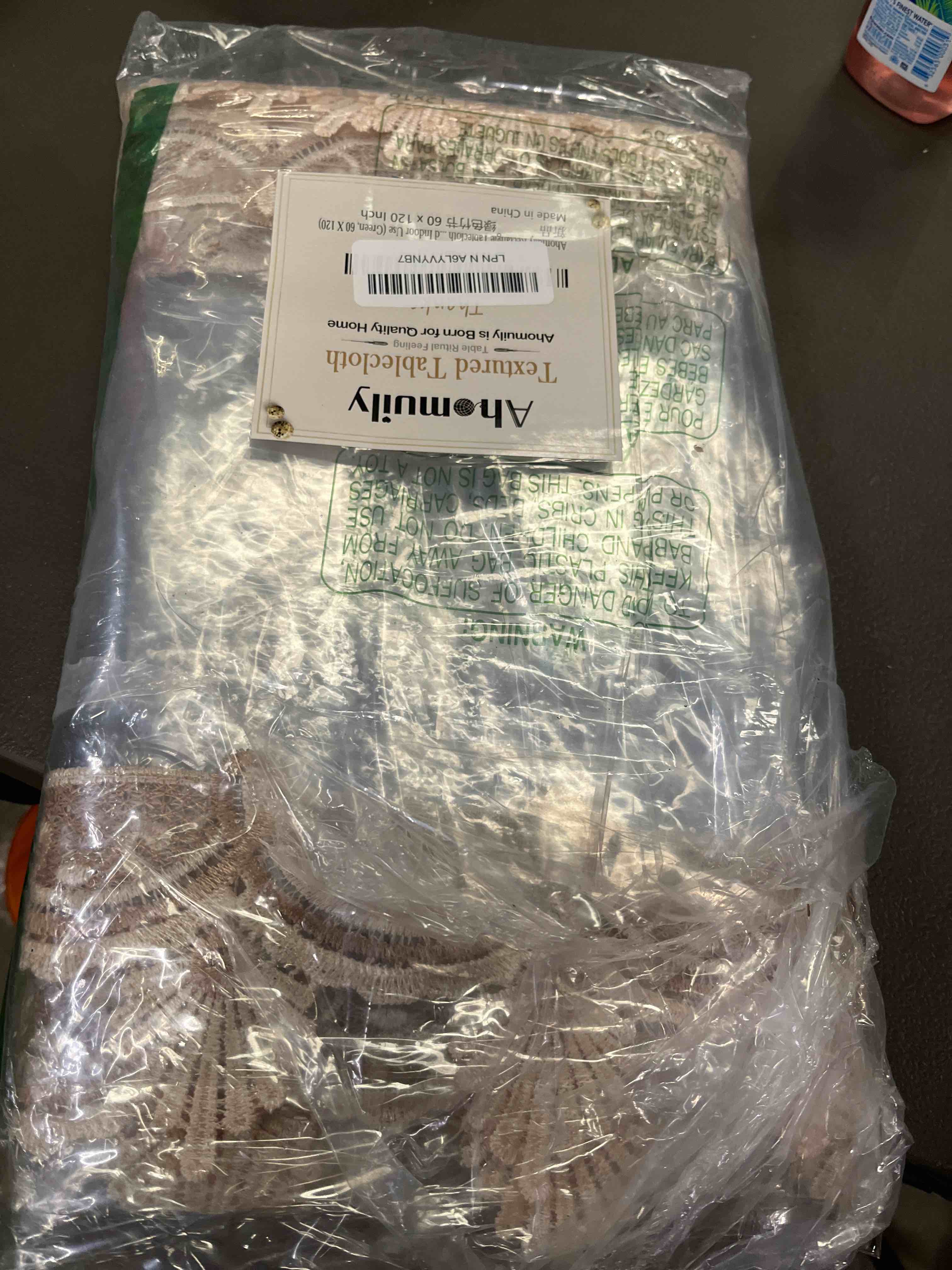 Condition photo showing Good Condition for Clear Vinyl Tablecloth Protector Waterproof/Oil-Proof PVC Table Cloth Transparent Sheet Table Cover (60'' x 120'' Rectangular) Pattern a 120" x 60" (Rectangular)