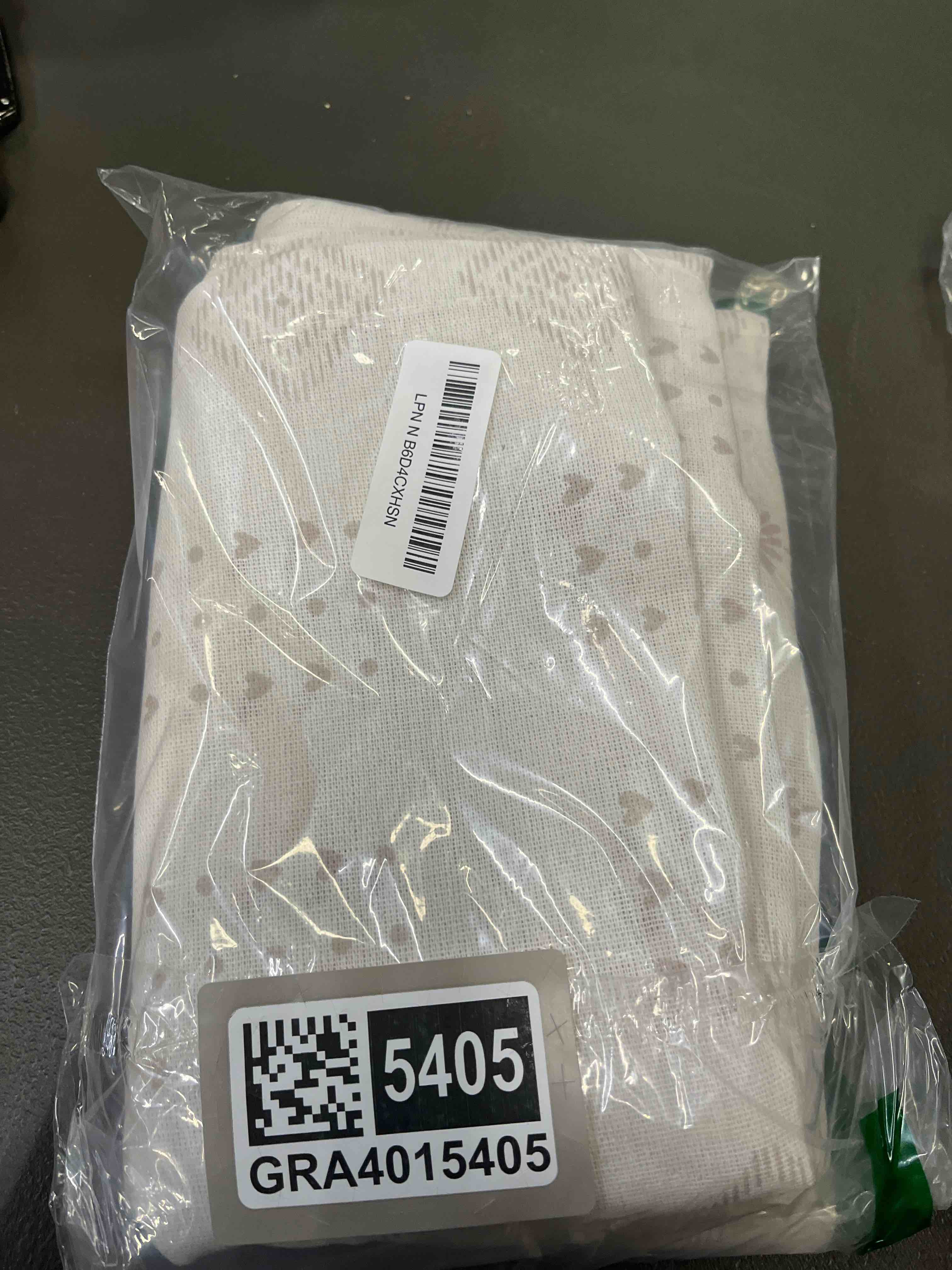 Condition photo showing Good Condition for Miss Adola Farmhouse Kitchen Curtains - 45 Inch Length Boho Linen Blend Striped Kitchen Window Tier 