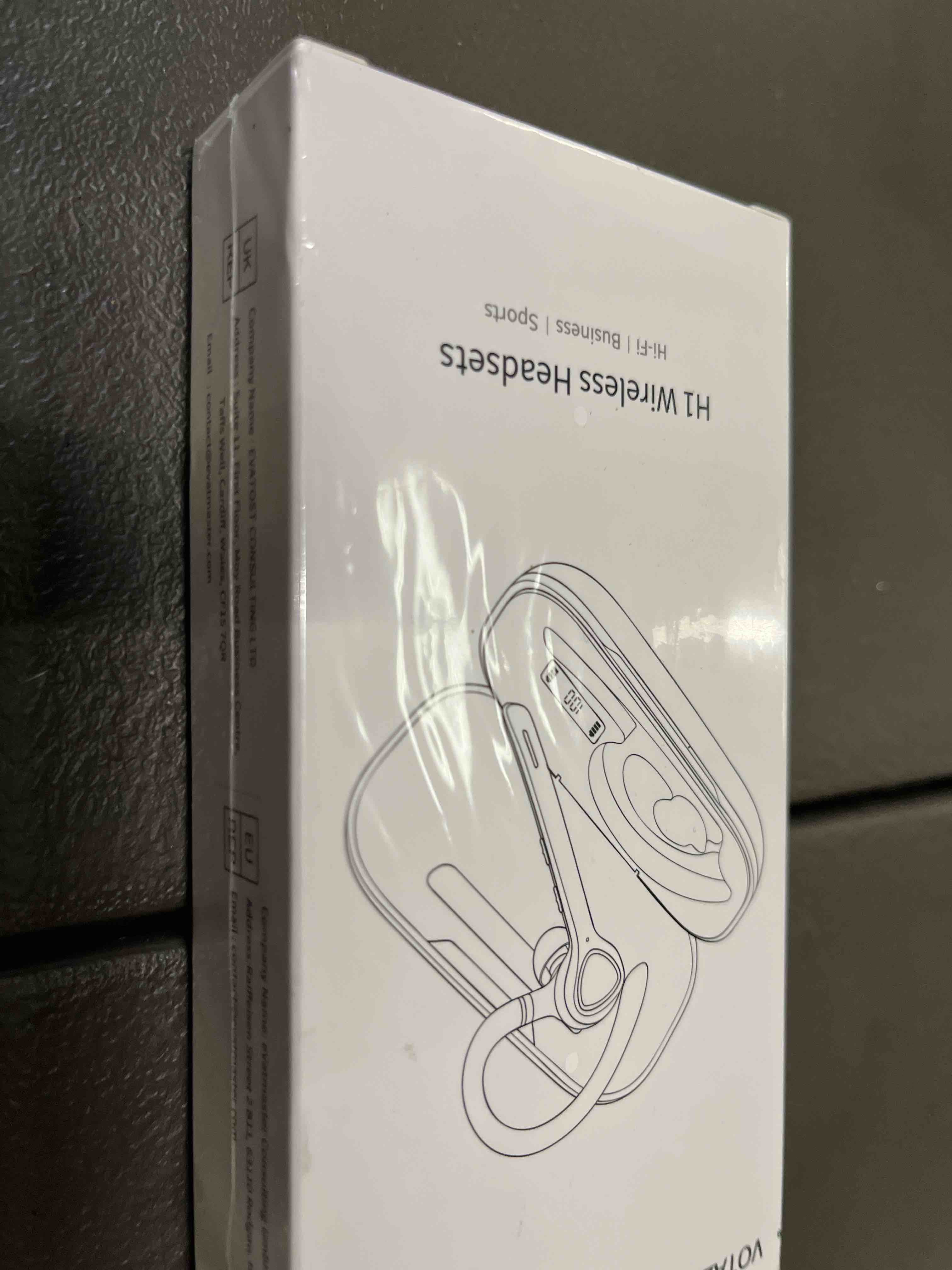 Bluetooth Headset with APTX HD Audio, Wireless Hands-Free Earpiece with CVC 8.0/ENC Dual Mic, Mute B