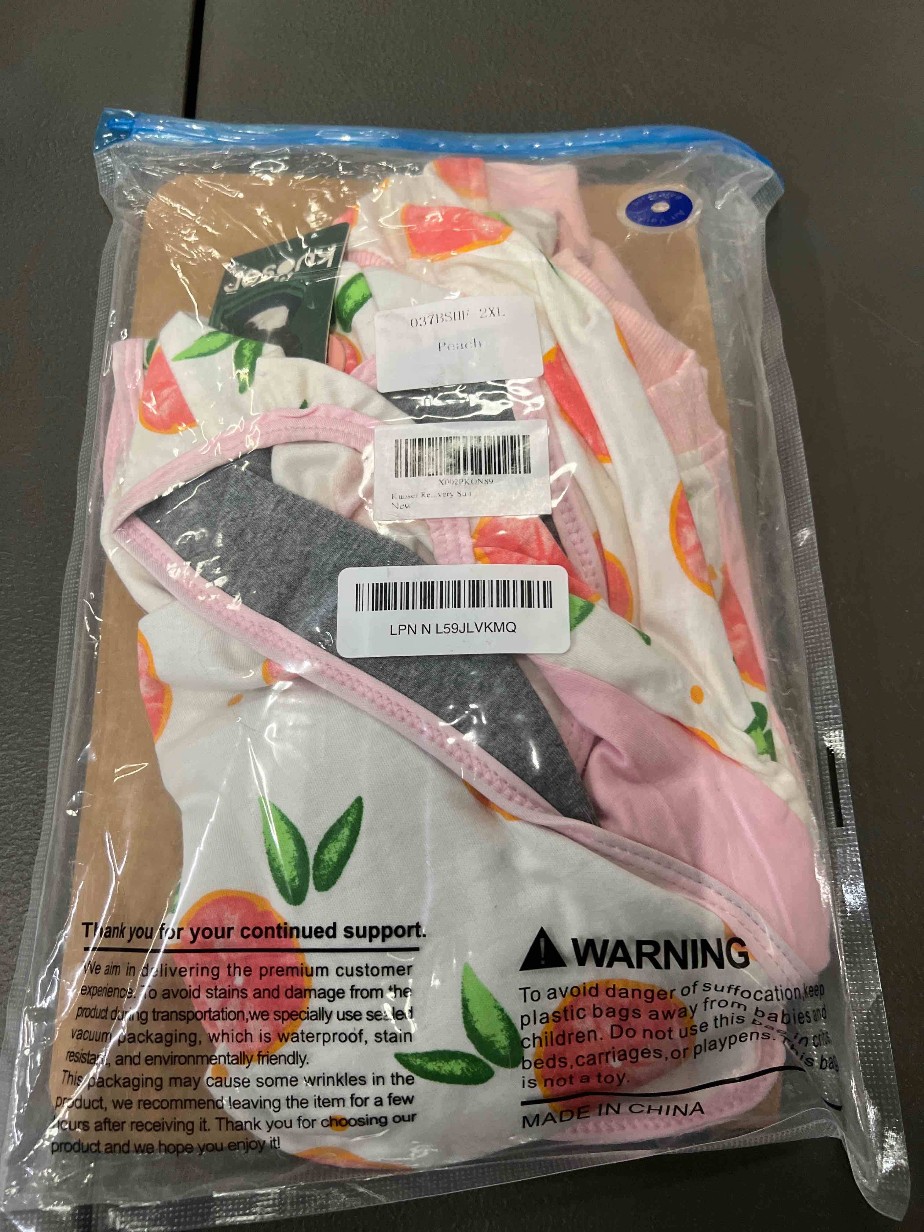 Condition photo showing Good Condition for Kuoser Dog Surgery Recovery Suit, Dog Recovery Suit Male Neuter, Soft Female & Male Pet Surgery Wear, Breathable Pet Healing Garment for Post-Procedure Care, Pink XXL XXL (Back:24.8-29.5'', Weight:70+ LB) Pink