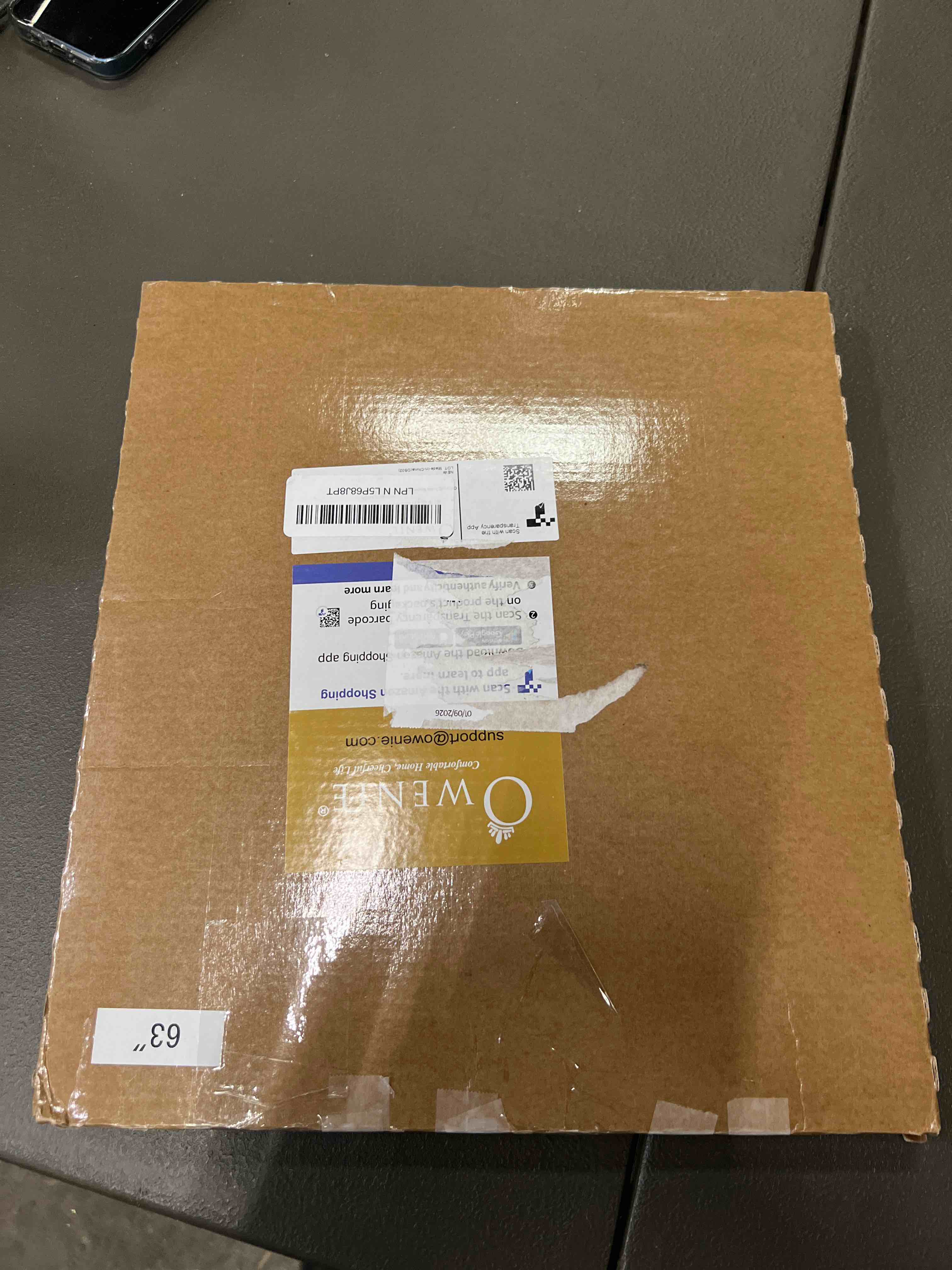 Condition photo showing Good Condition for OWENIE Sheer Curtains 63 inch Length, Ivory Sheer Cutains 2 Panels Set for Bedroom/Living Room, Rod Pocket Voile Fimly Sheer Drapes, 2pcs, Each 42" W x 63" L Ivory 42"W x 63"L (Pack of 2)