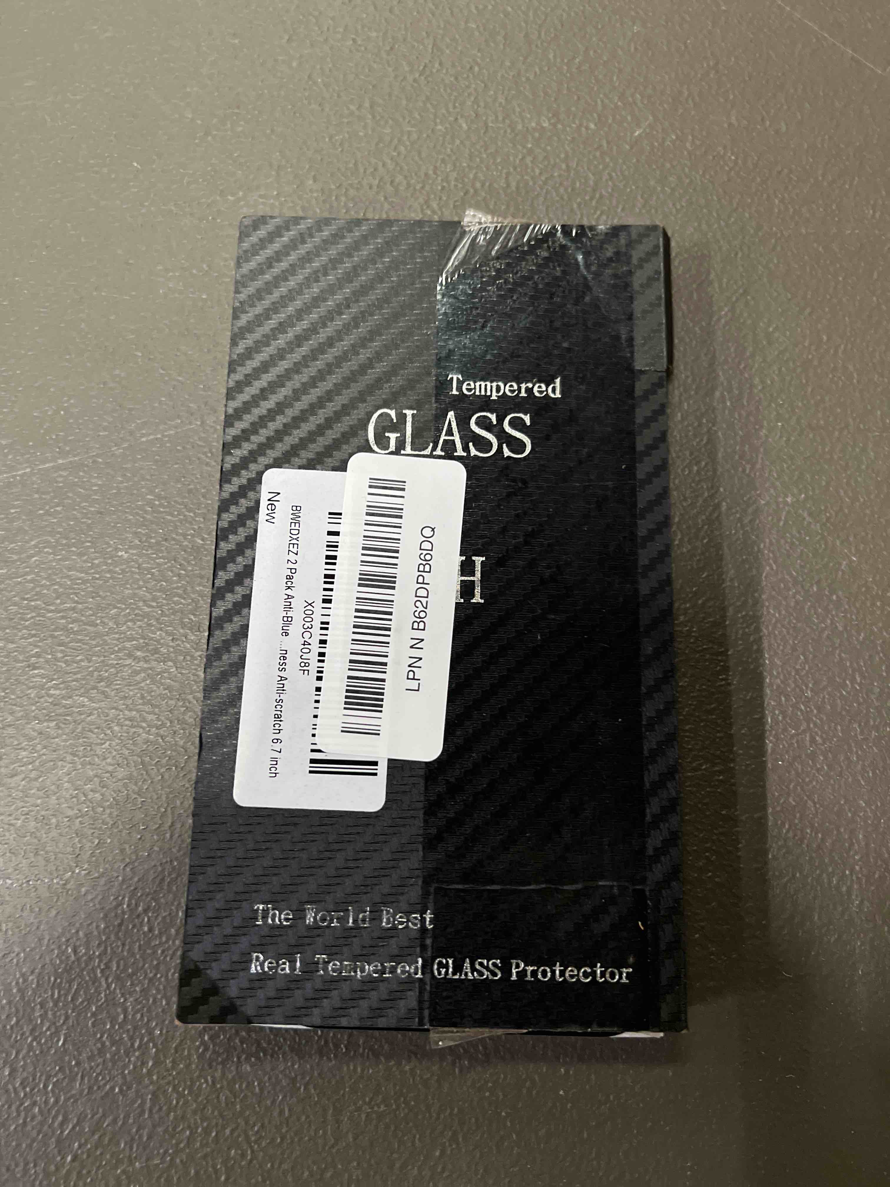 Condition photo showing Good Condition for 2 Pack Anti-Blue Privacy Tempered Glass Suit for iPhone 12 Pro Max Mirror Anti-Spy Screen Protector Anti-Peeping Film Electroplated Gradient Colorful 9H Hardness Anti-scratch 6.7 inch