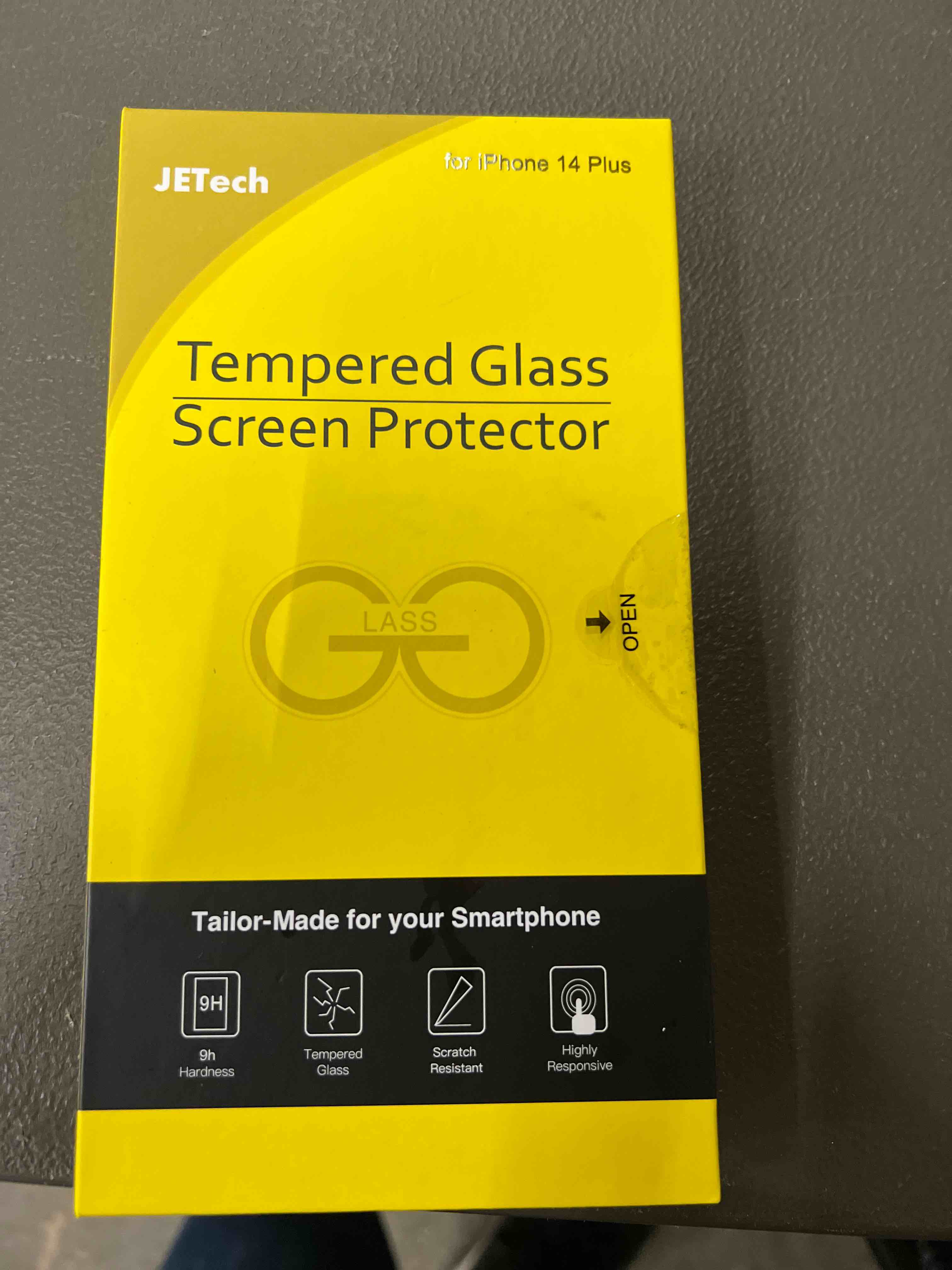 Condition photo showing Good Condition for JETech Privacy Screen Protector for iPhone 14 Plus 6.7-Inch, Anti Spy Tempered Glass Film, 2-Pack