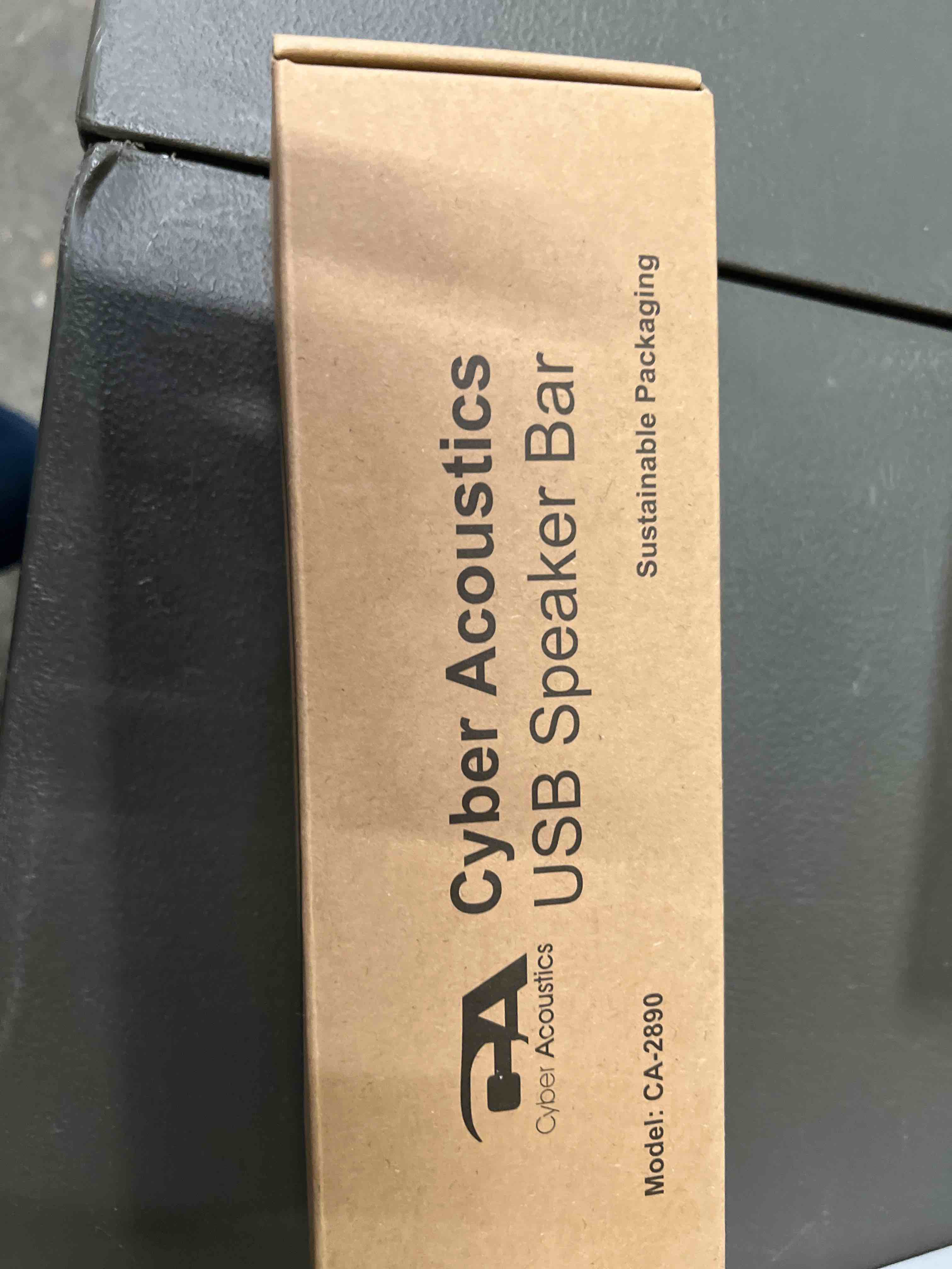 Condition photo showing Good Condition for Cyber Acoustics USB Speaker Bar (CA-2890) – Stereo USB Powered Speaker, Easily Clamps to Monitor, Convenient Controls