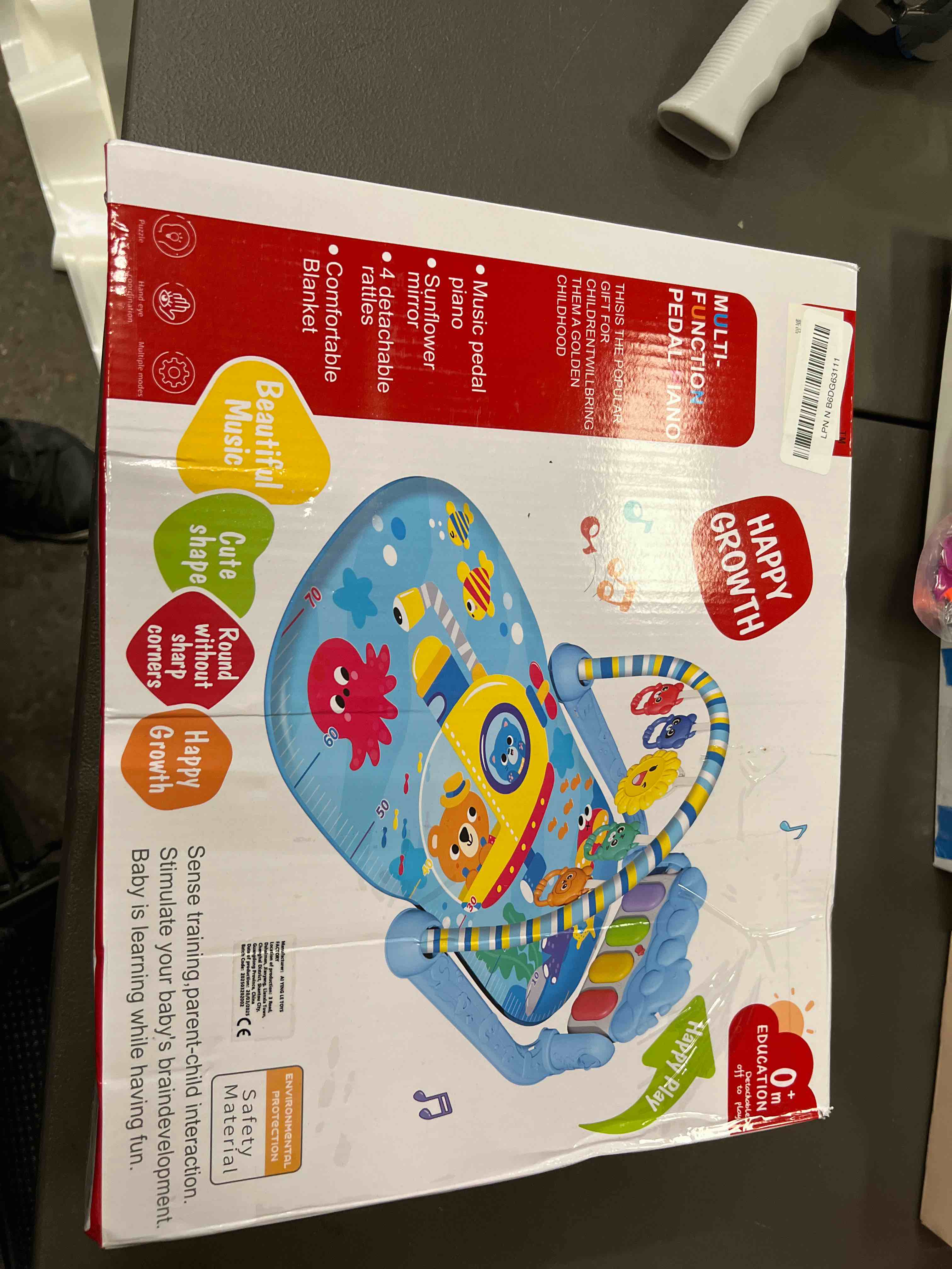 Condition photo showing Good Condition for Baby Gyms Play Mats, Play Piano Gym Mat, Activity Mat for Tummy Time with 5 Infant Learning Sensory, Music and Lights for Newborns and Toddlers (Pink)