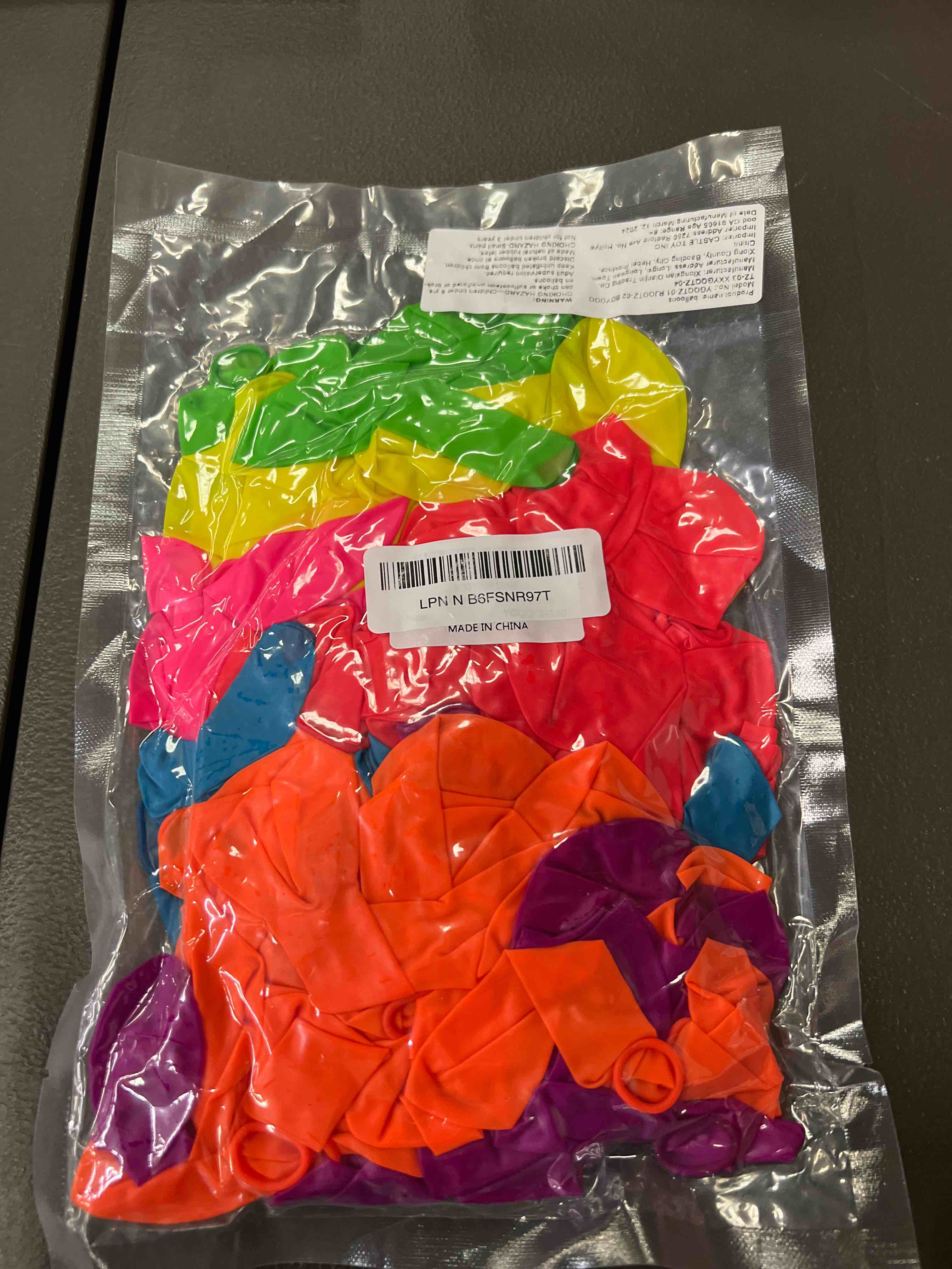 Condition photo showing Good Condition for 150 Pcs UV Neon Balloons, 7 Colors Blacklight Reactive Fluorescent Balloons Glow in the Dark Birthday Decorations for Birthday, Wedding, Neon Party, Glow Party Decorations Supplies Colourful-150pieces