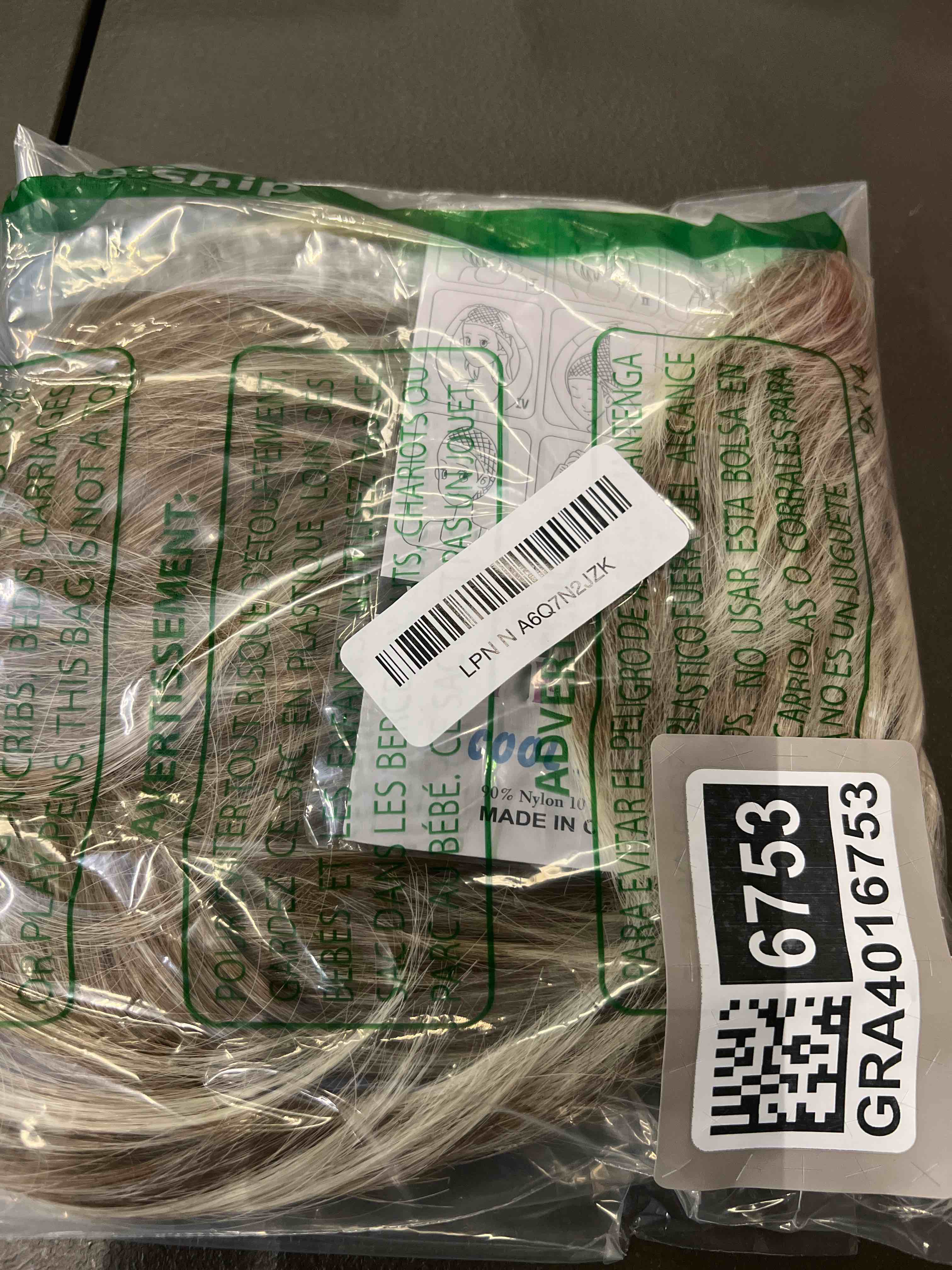 Condition photo showing Good Condition for QUEENTAS Pixie Short Blonde Wig with Bangs Pixie Cut Wig Blonde with Dark Roots Synthetic Hair Wigs for White Women (Ombre Brown Blonde) Brown Mixed Blonde