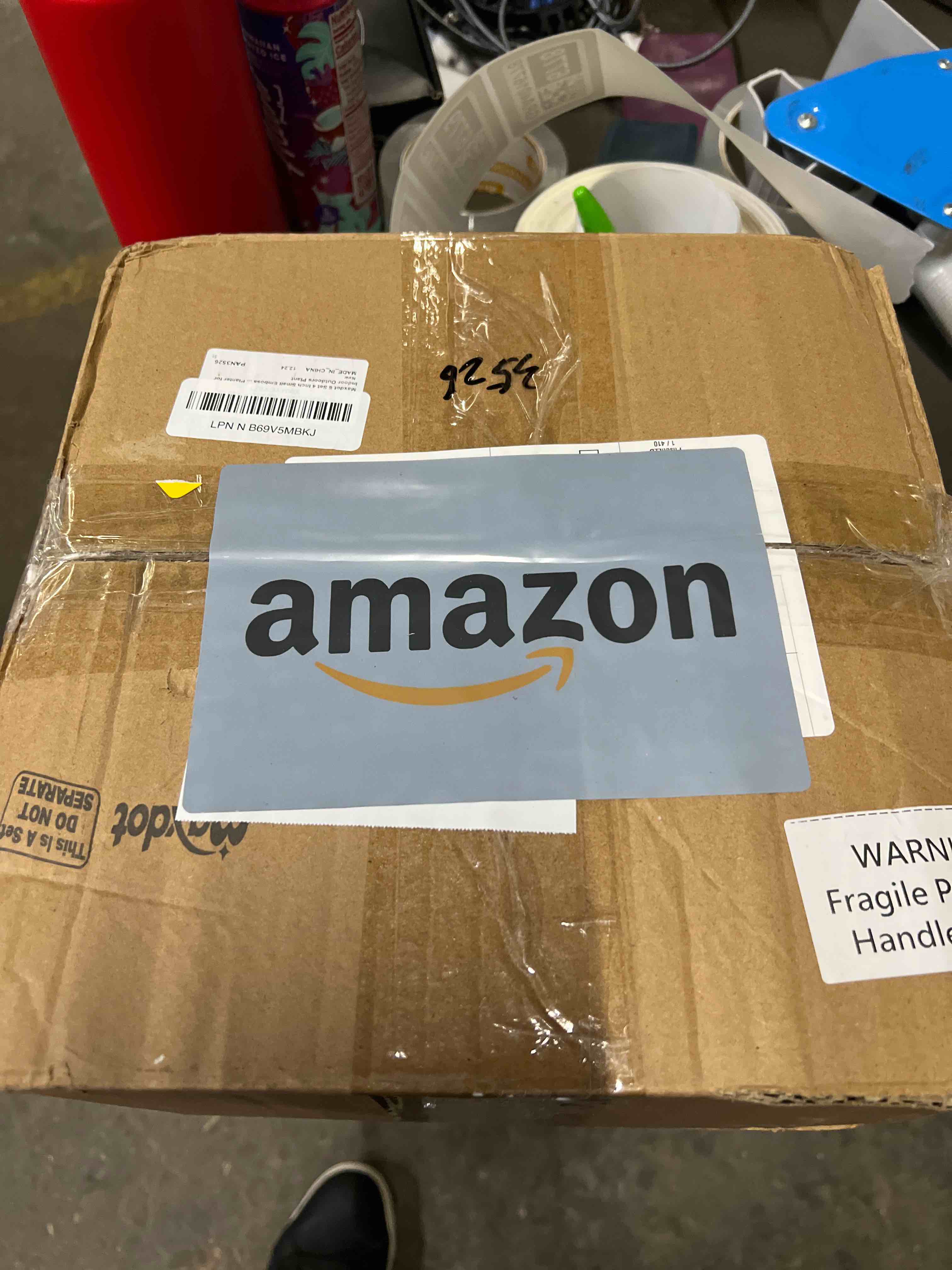 Condition photo showing Good Condition for Maxdot 6 Set 4 Inch Small Embossed Succulent Terracotta Pots with Drainage Hole and Saucer Mini Rustic Clay Succulent Planter Pot Ceramic Cactus Flower Pot Decorative Planter for Indoor Outdoors Plant