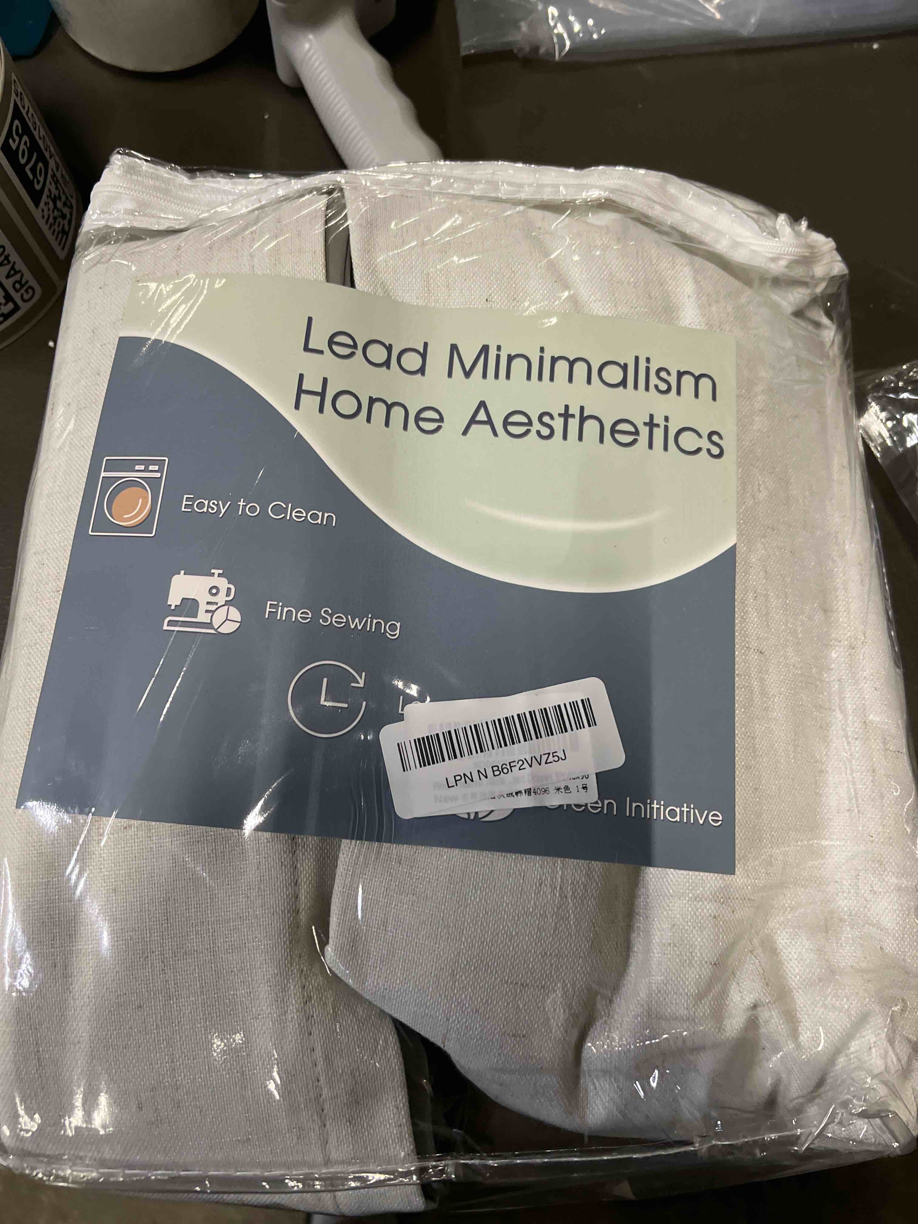 Condition photo showing Good Condition for Pinch Pleated 100% Blackout Linen Curtains 96 Inches Long for Bedroom Living Room Memory Trained Pinch Pleat Linen Curtains Rustic Farmhouse Thermal Insulated Natural Cream Pleated Drapes 8ft 40x96