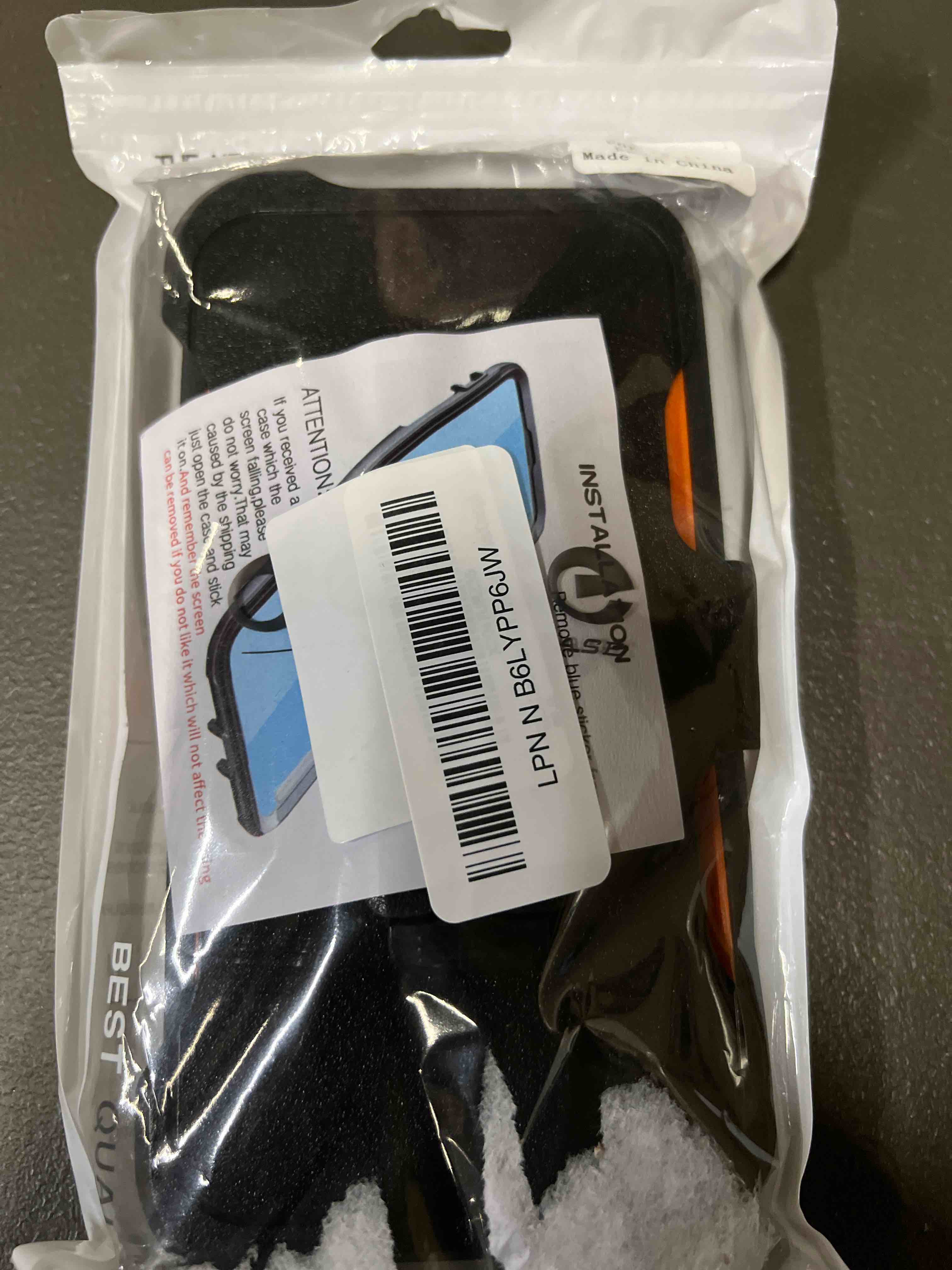 Condition photo showing Good Condition for for iPhone 11 Pro Max Case with Belt Clip Holster,Built-in Screen Protector,Heavy Duty Shockproof Drop Protection Military Grade Durable Phone Cover for Apple 11 Pro Max 6.5" (Black/Orange) for iPhone 11 Pro Max 6.5" Black/Orange