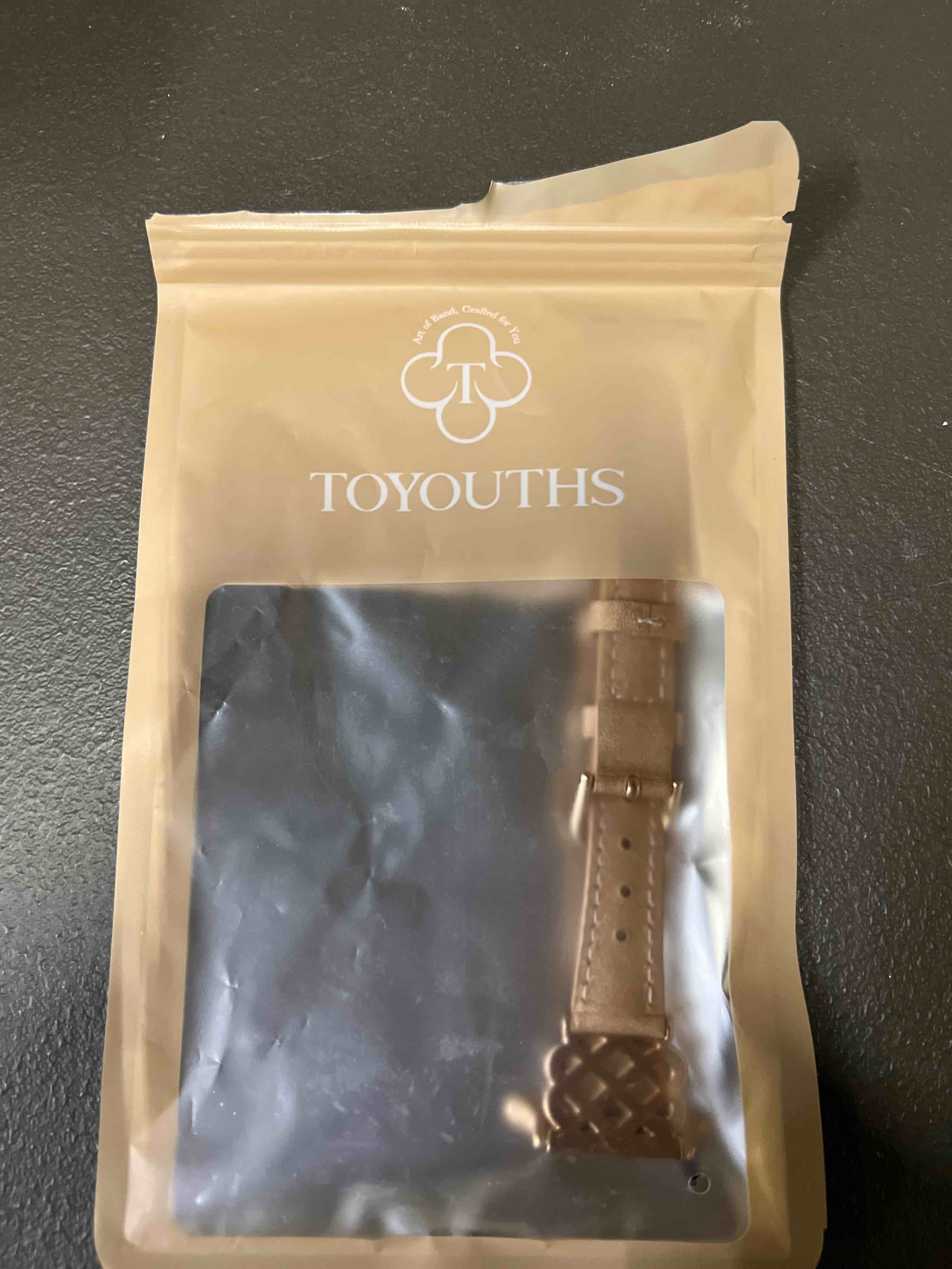 Condition photo showing Good Condition for TOYOUTHS Compatible with Apple Watch Bands Women 38/40/41/42mm Dressy Slim Leather Strap with Designer Celtic Knot Interlock Buckle Bracelet for iWatch Series 11 10 9 8 7 6 5 4 SE 3 2 1, Rose Gold Rose Gold/Rose Gold 38/40/41/42mm(Series 11/10)
