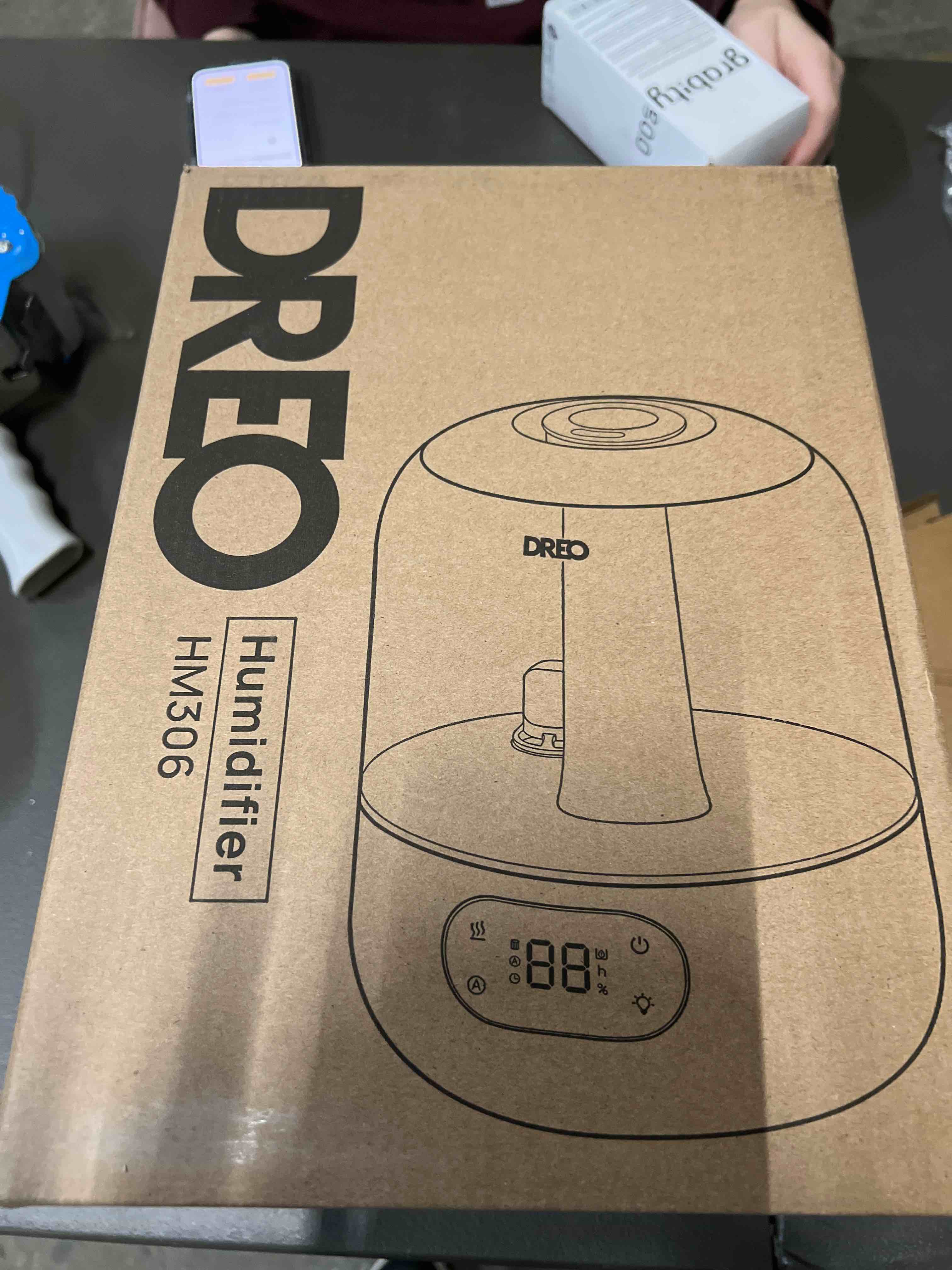 Condition photo showing Good Condition for DREO Humidifiers for Bedroom, 3L Top Fill 30H & 26dB Quiet Runtime for Large Room, Cool Mist Ultrasonic Humidifier with Humidity Sensor, Night Light for Home, Baby, Nursery, Plants, New Edition Pearl White