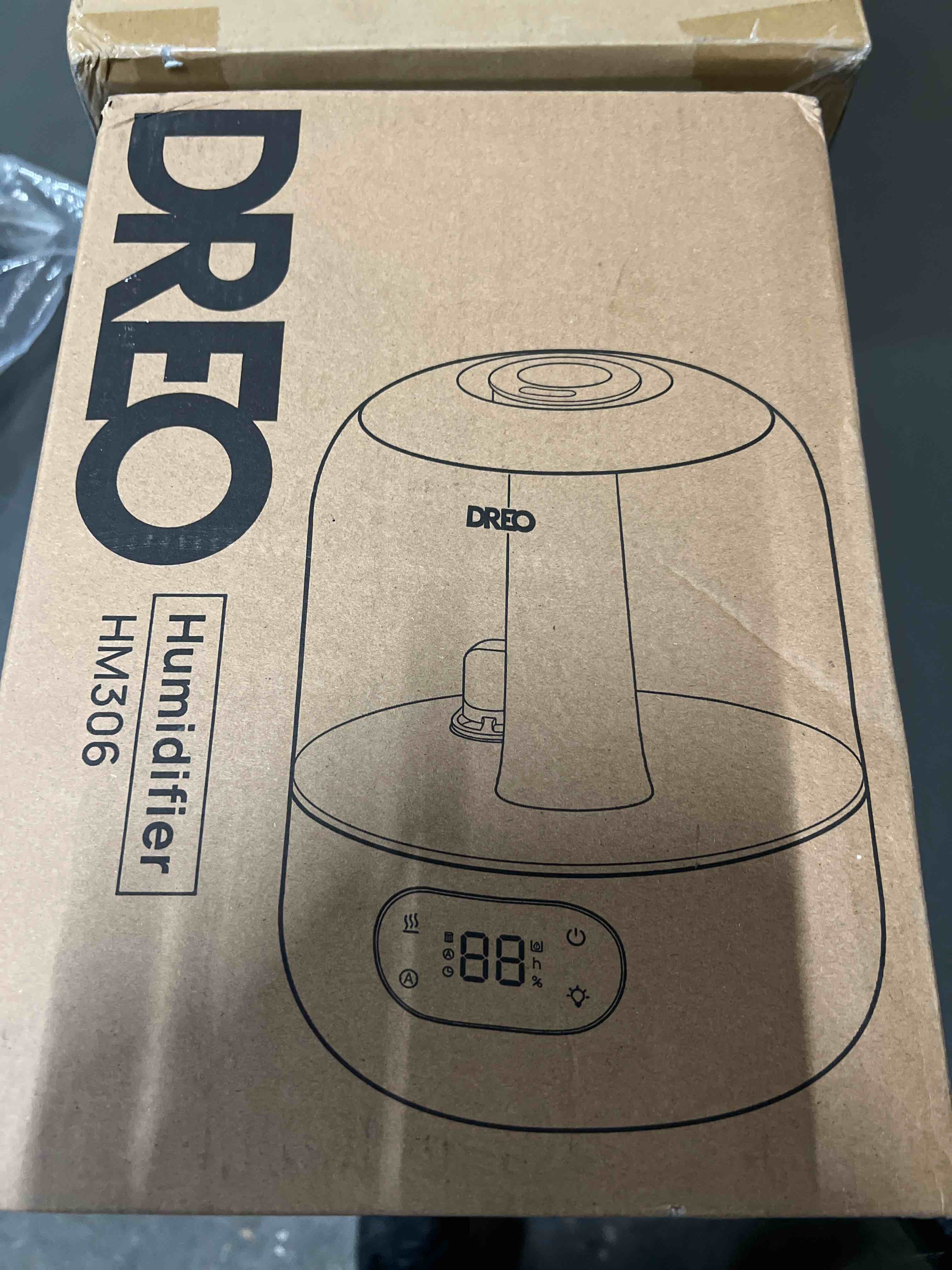 Condition photo showing Good Condition for DREO Humidifiers for Bedroom, 3L Top Fill 30H & 26dB Quiet Runtime for Large Room, Cool Mist Ultrasonic Humidifier with Humidity Sensor, Night Light for Home, Baby, Nursery, Plants, New Edition Pearl White