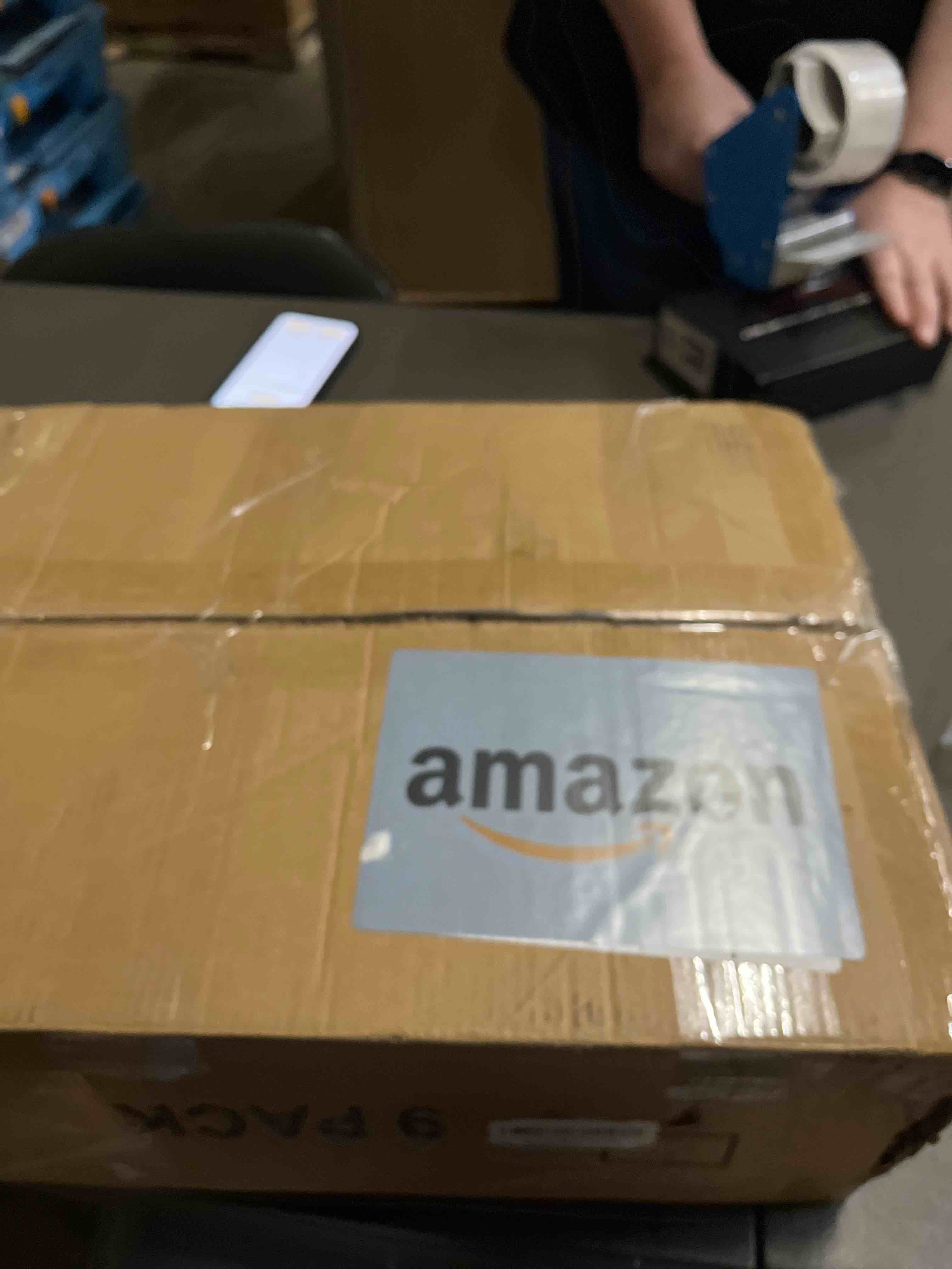 Condition photo showing Good Condition for 7 code Large Clear Shoe Boxes Organizer?Thicker Material? Stronger Shoe Box with Magnetic Door, Stackable Shoe Storage Box for Closet, Foldable Space-Saving Storage Bins Shoe Cabinet, White 9 Pack White 9 pcs