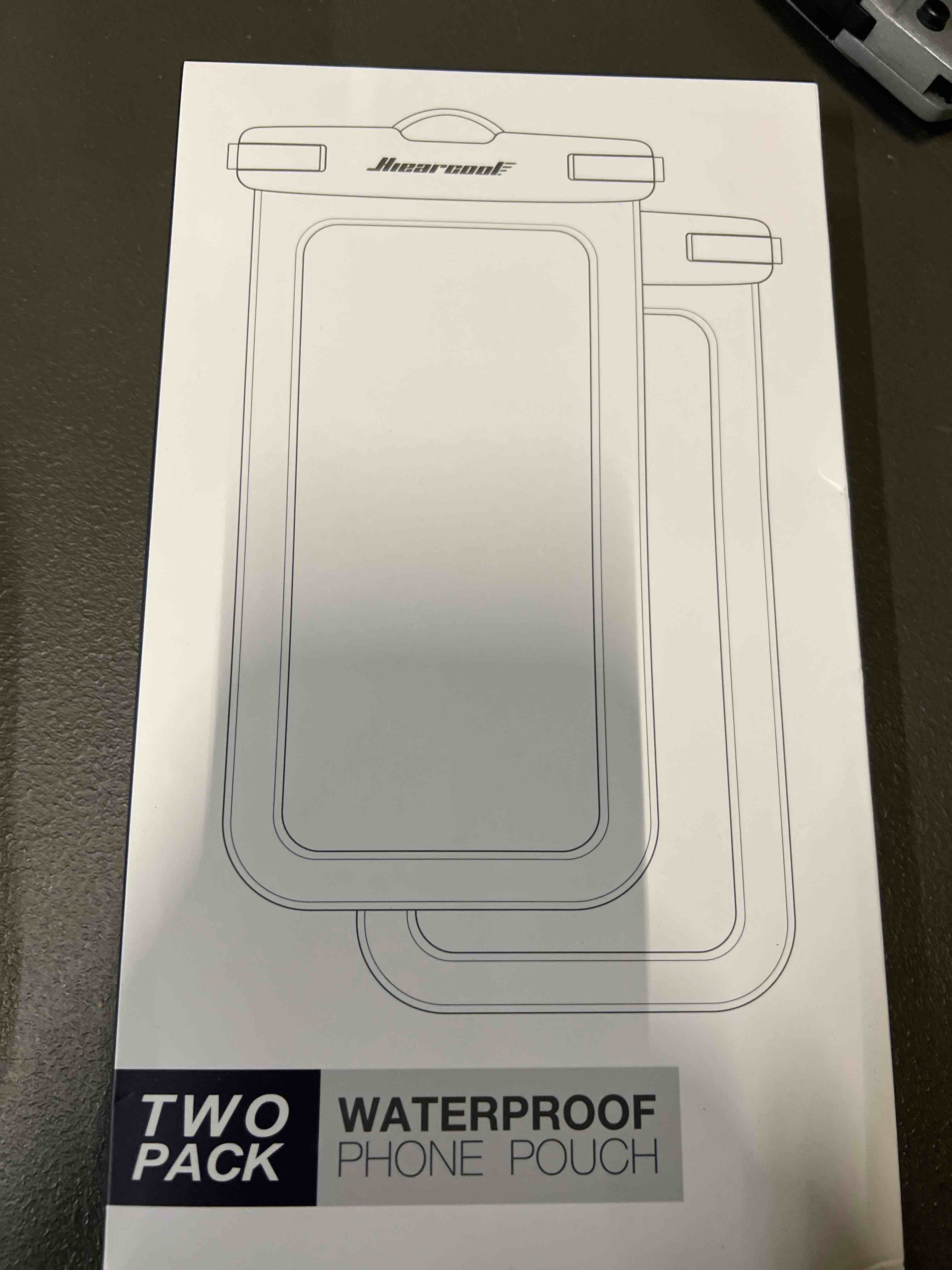 Condition photo showing Good Condition for Hiearcool Waterproof Phone Pouch, Universal Case Compatible for iPhone 17 16 15 14 13 Pro Max Plus Up to 8.9", IPX8 Beach Travel Essentials-Black-2 Pack Black & Black