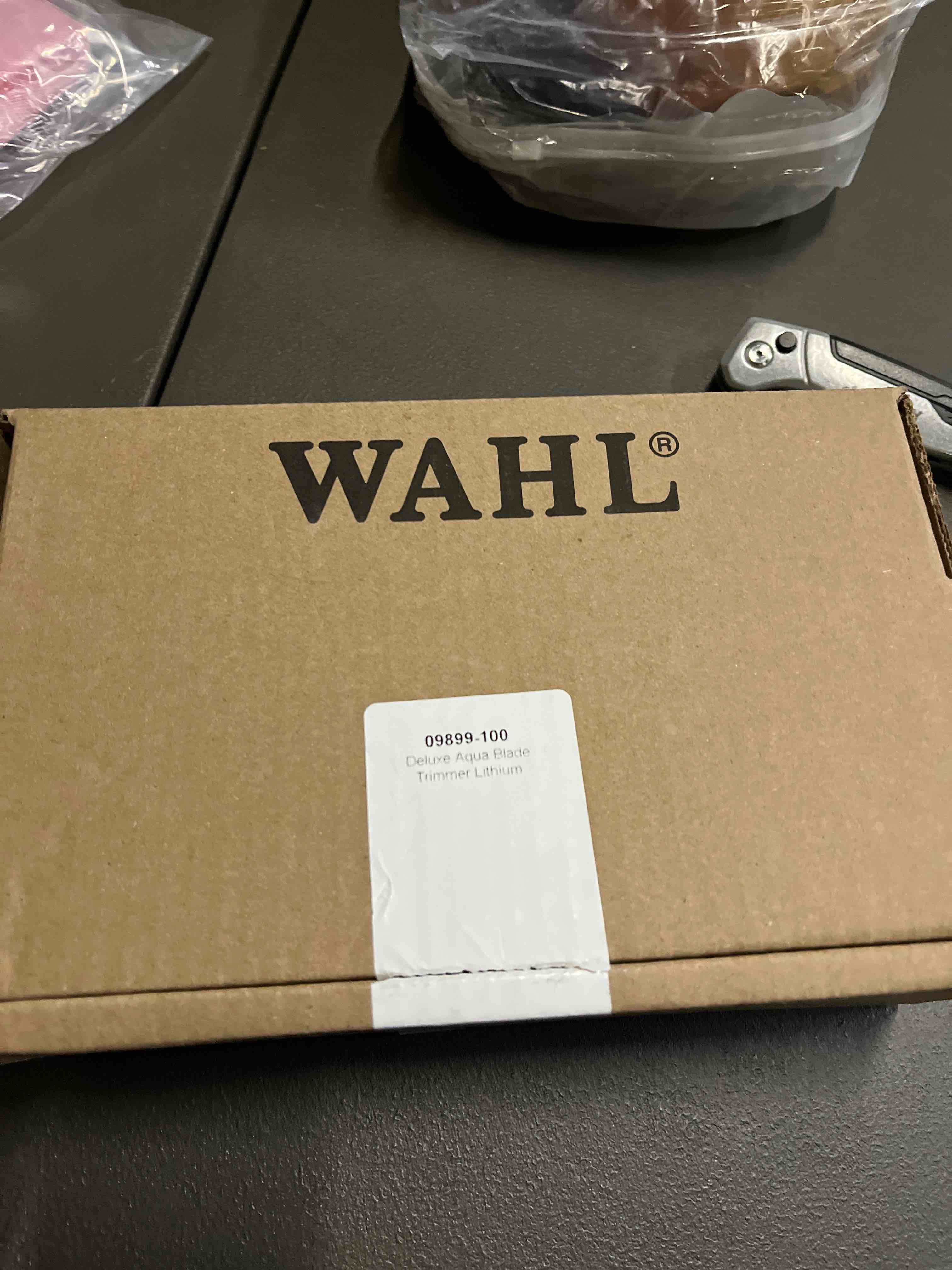 Condition photo showing Good Condition for Wahl Aqua Blade® Rechargeable Wet/Dry Lithium-Ion Deluxe Beard Trimmer for Men - Interchangeable Heads for Detailing, Hair, Mustache and Body Grooming - Model 9899-100