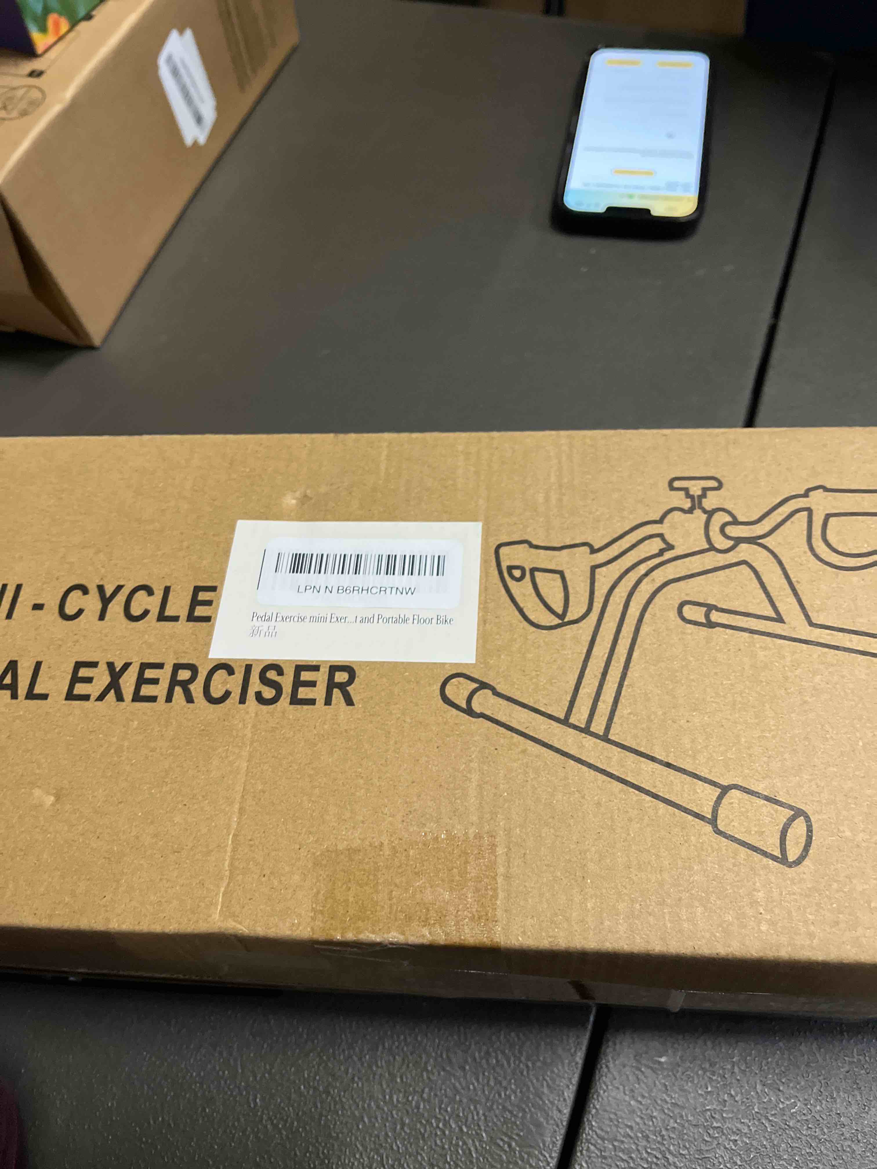 Condition photo showing Good Condition for Pedal Exercise mini Exercise Bike for Leg and Arm Recovery Exercise Lightweight and Portable Floor Bike Grey-01 Athletic