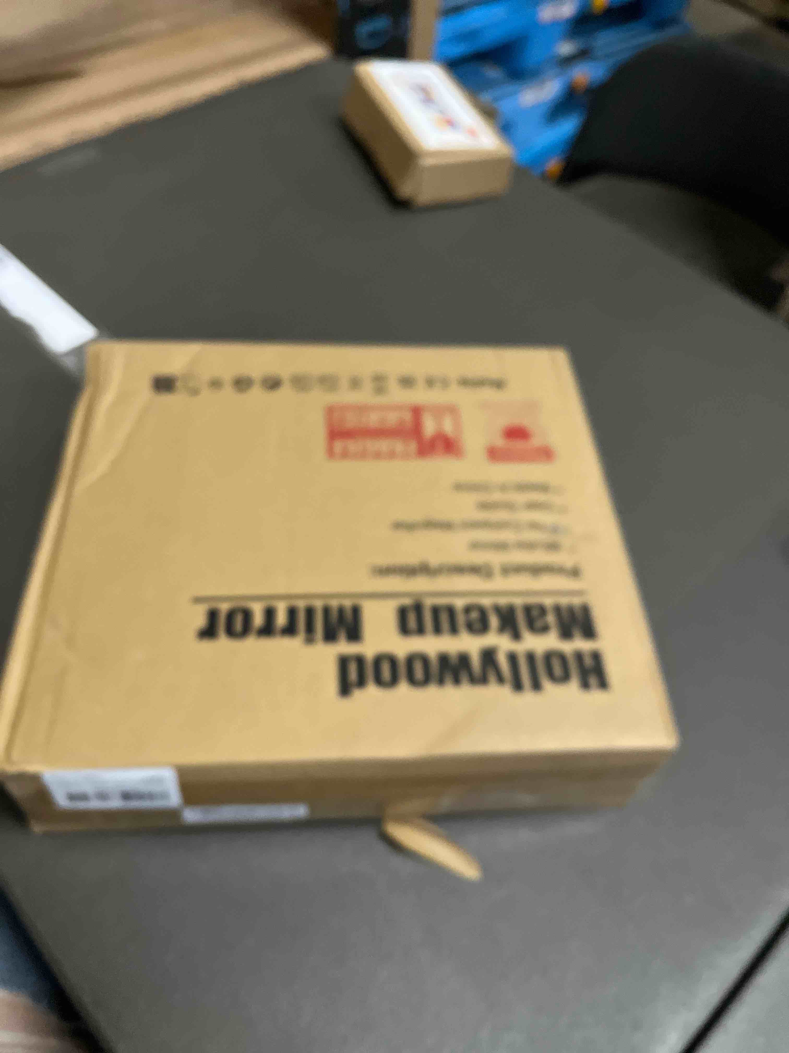 Condition photo showing Good Condition for Hansong Vanity Mirror with Lights Lighted Makeup Mirror with 9 LED Bulbs Plug in Light Up Makeup Mirror with Lights 360 Rotation with 10x Magnifying Mirror Tabletop White