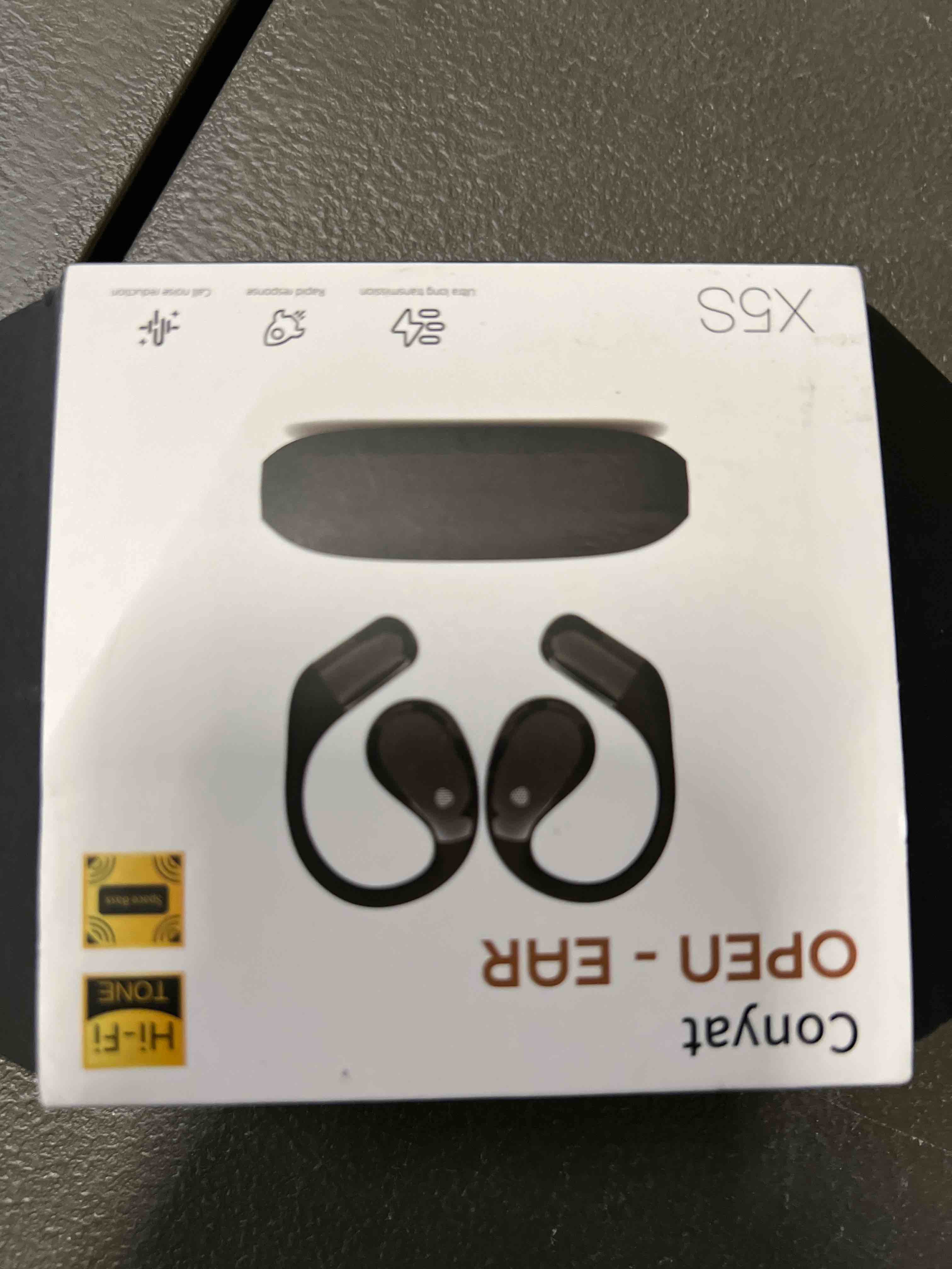 Conyat Open-Ear Headphones, Bluetooth 6.0 Wireless Earbuds Powerful Sound, 40H Open Ear Earbuds with