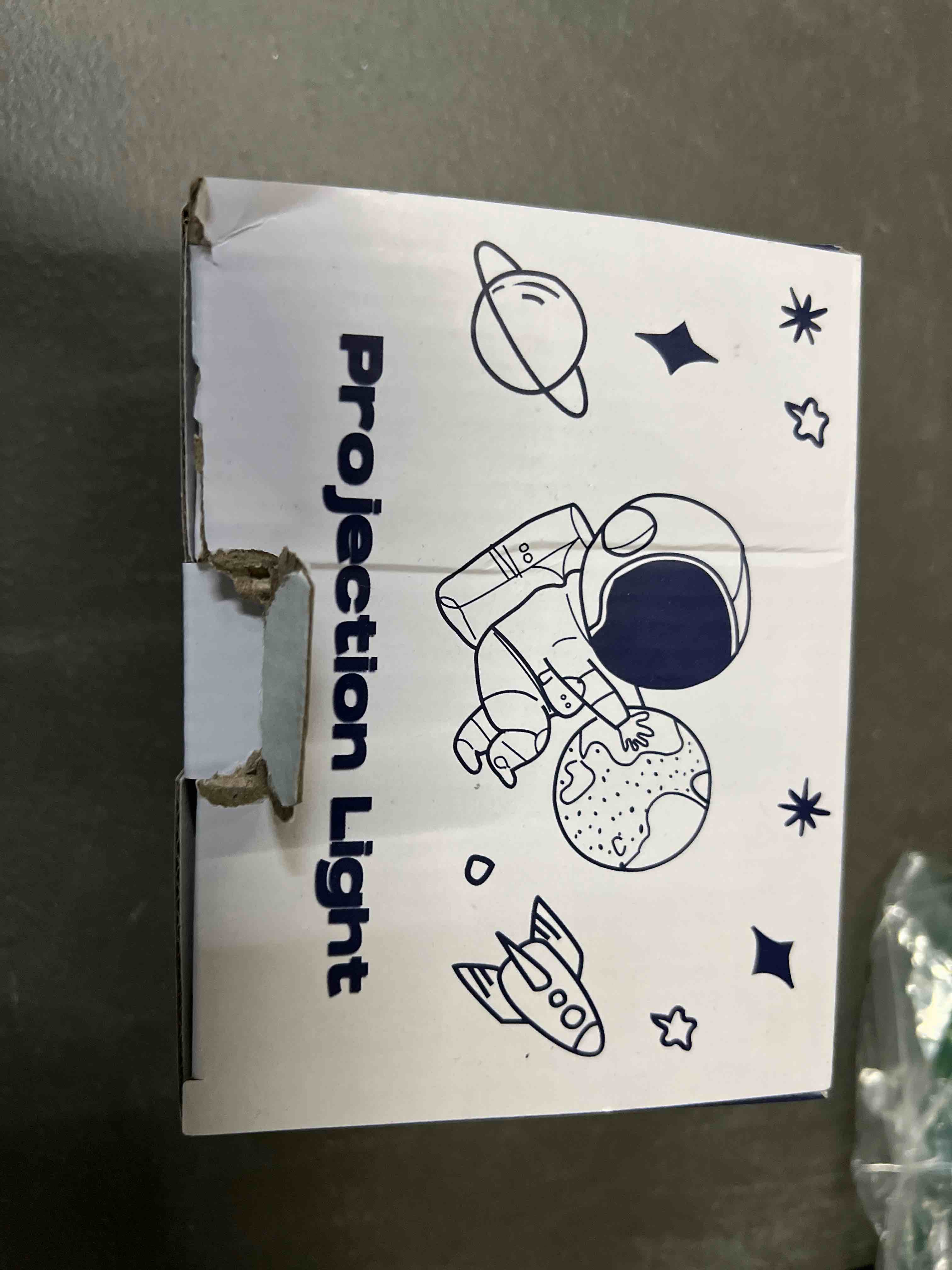 Condition photo showing Good Condition for astronaut galaxy projector with nebula, star projector ceiling led lamp with 8 modes astronaut starry night light with remote kids projector gift for boys adults for bedroom, birthdays white