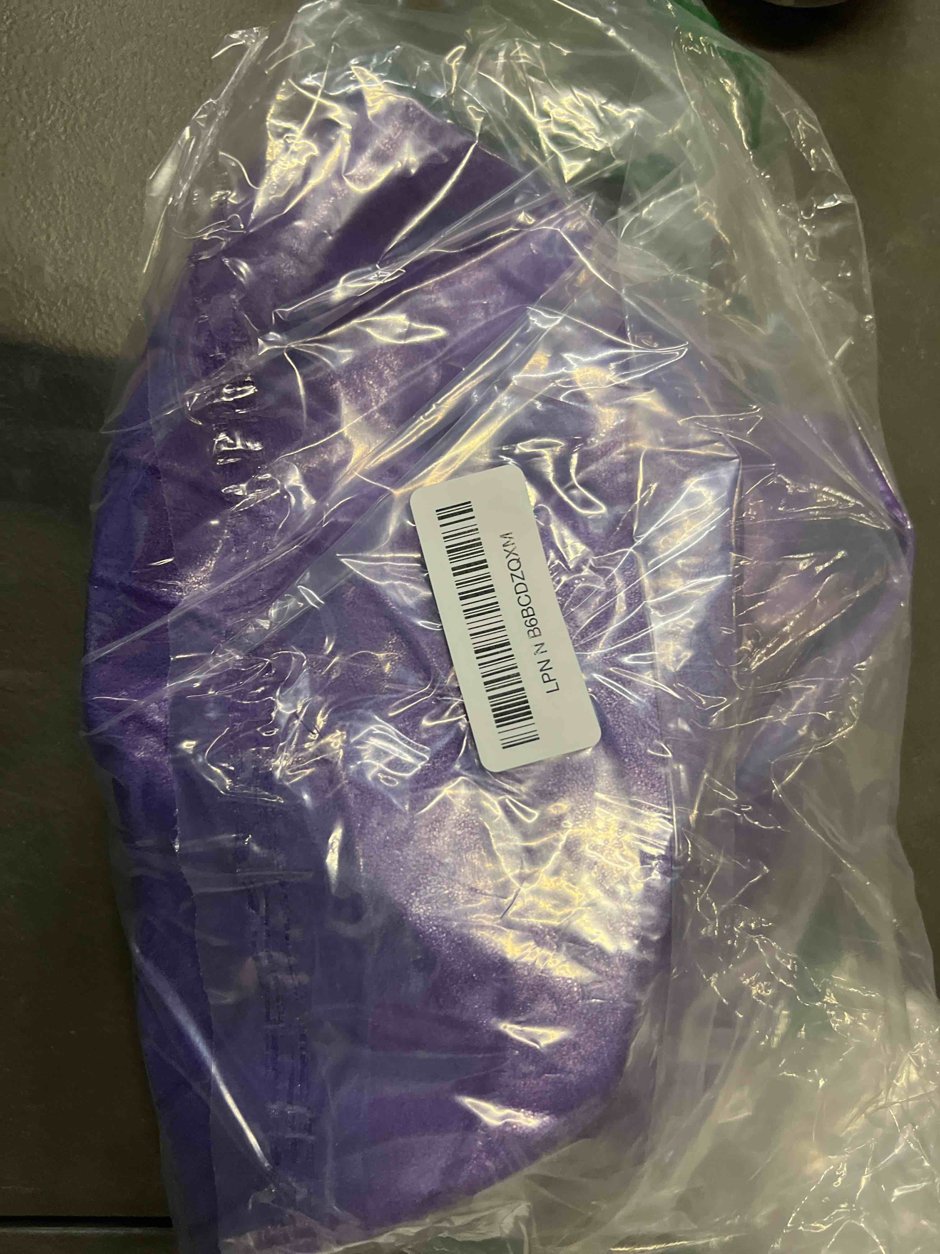 Condition photo showing Good Condition for soft exercise ball, anti-burst yoga ball chair supports 2200lbs, workout equipment w/ pump for pregnancy medicine birthing physical therapy stability excersing birth swiss fitness gym physio labor abs purple s(38-45cm) 1