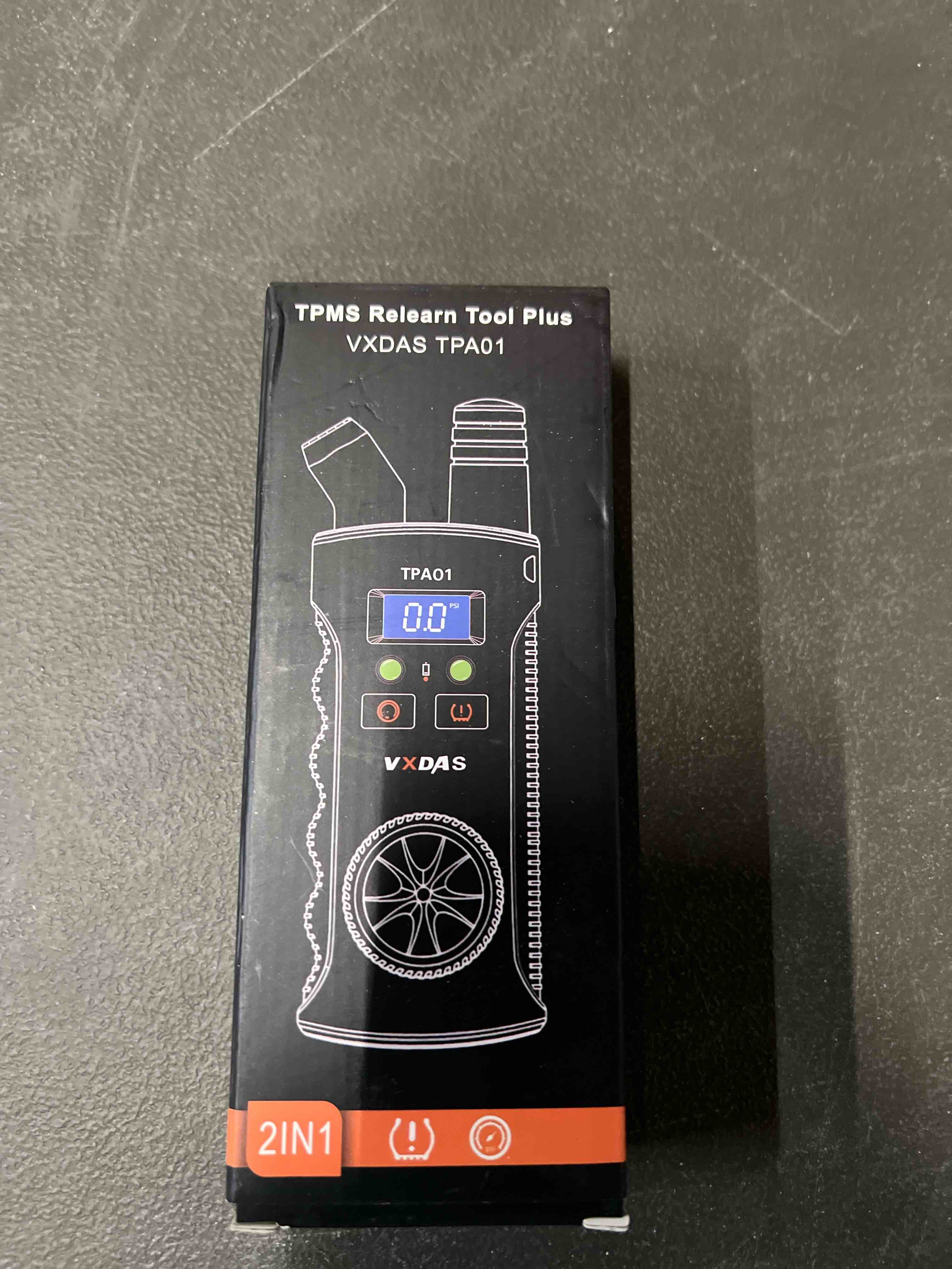 Condition photo showing Good Condition for vxdas tpa01 tpms relearn tool for gm, 150psi digital tire pressure gauge, 2 in 1 tire pressure monitoring sensor activation tool for buick/chevy/cadillac/opel series vehicles, 2 mins quick reset