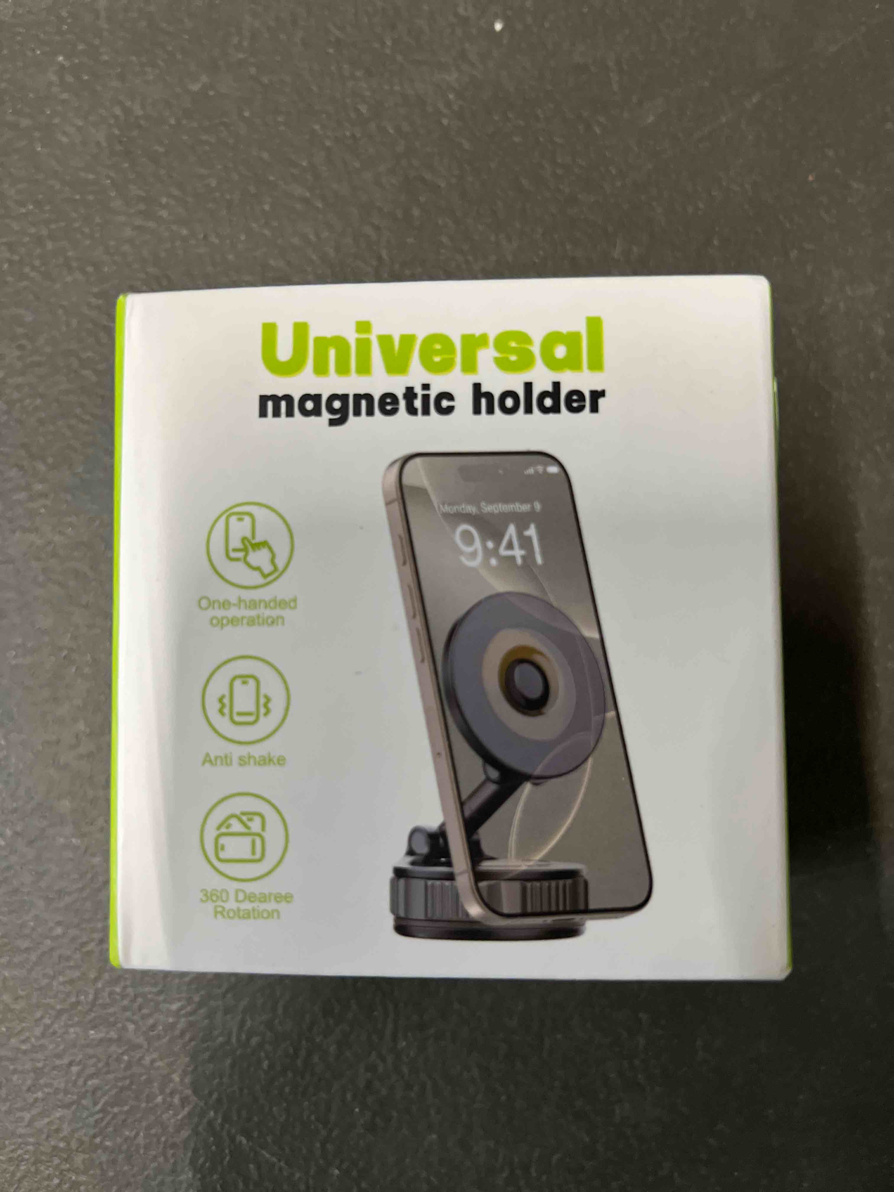 Condition photo showing Good Condition for phone holders for your car, car phone holder for magsafe [120+ lb strongest suction & 2800gf strongest magnetic] 360° adjustable magnetic car phone mount for iphone 17 pro max 16 15 14 13 12 air plus black